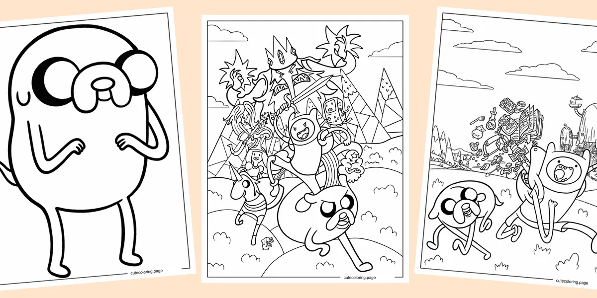 Adventure Time coloring pages