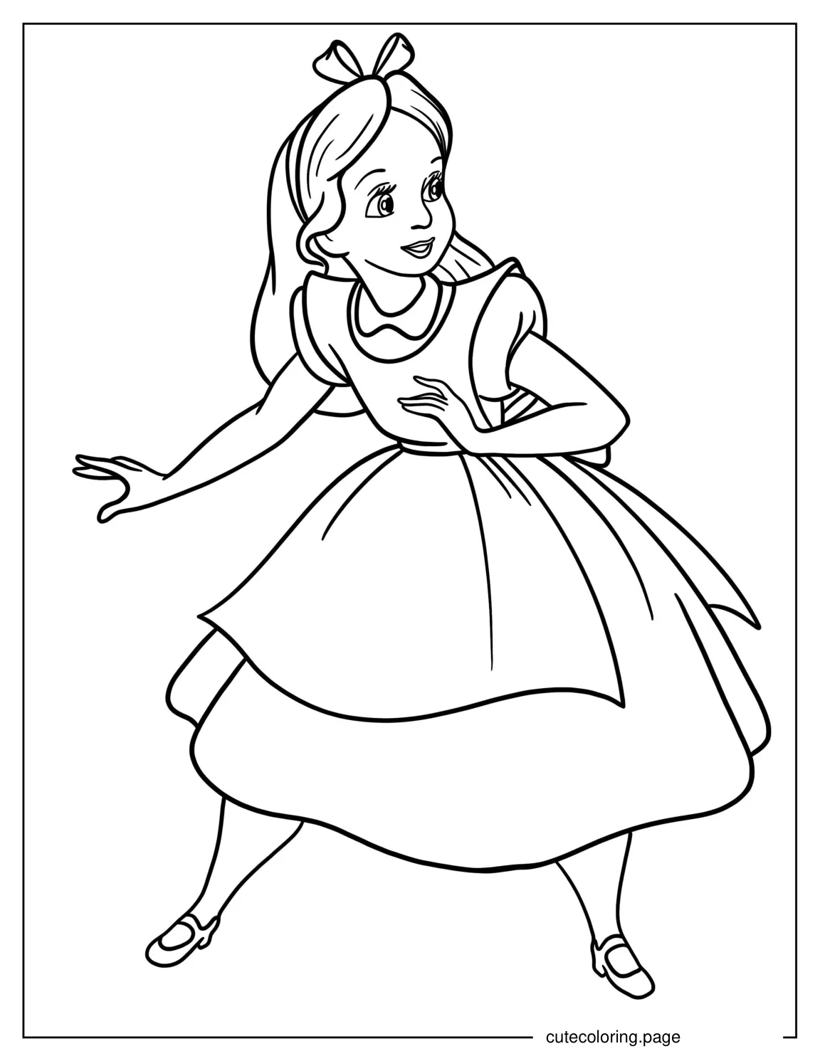 Coloring Page Of Alice For Preschoolers coloring page