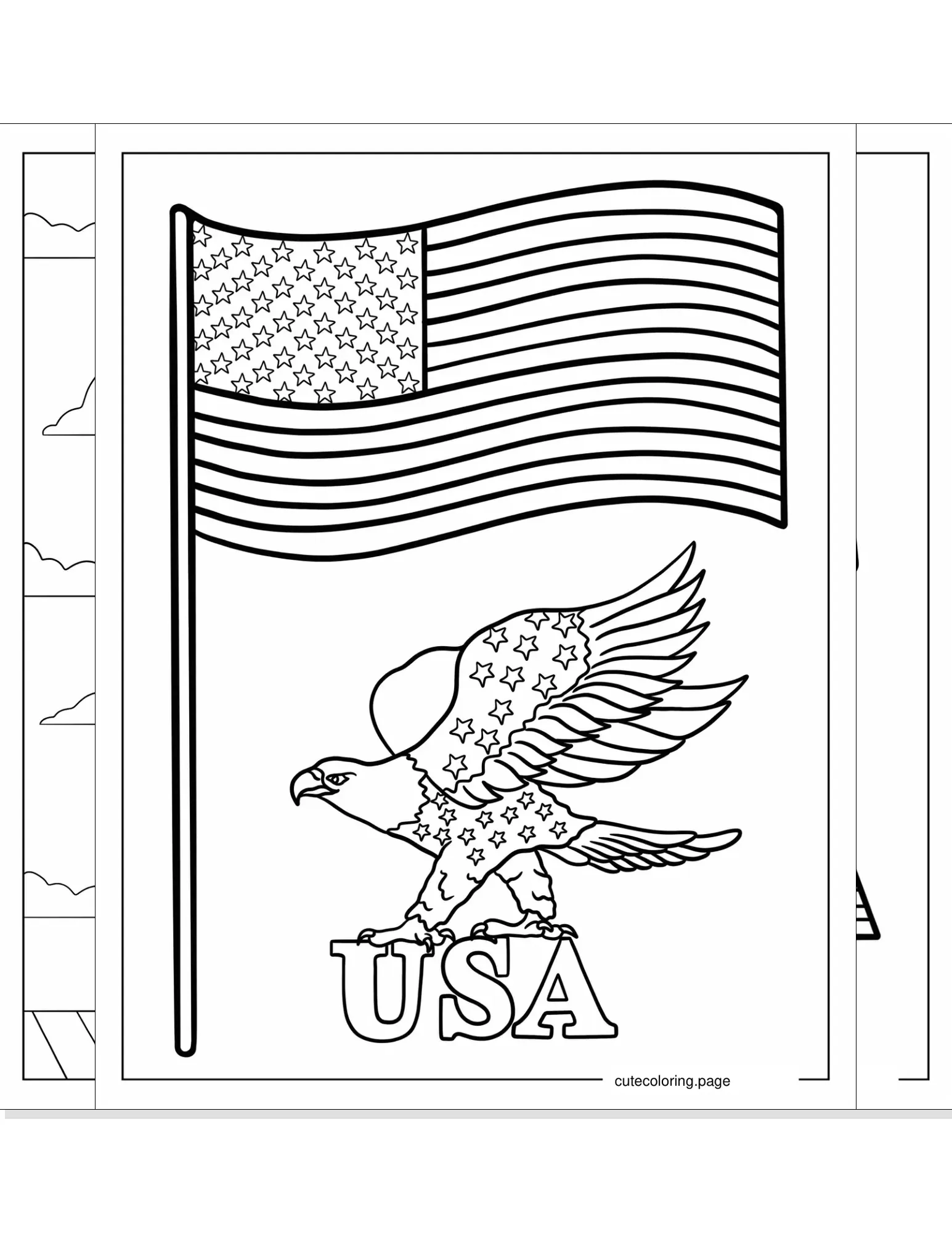 american flag coloring pages coloring page