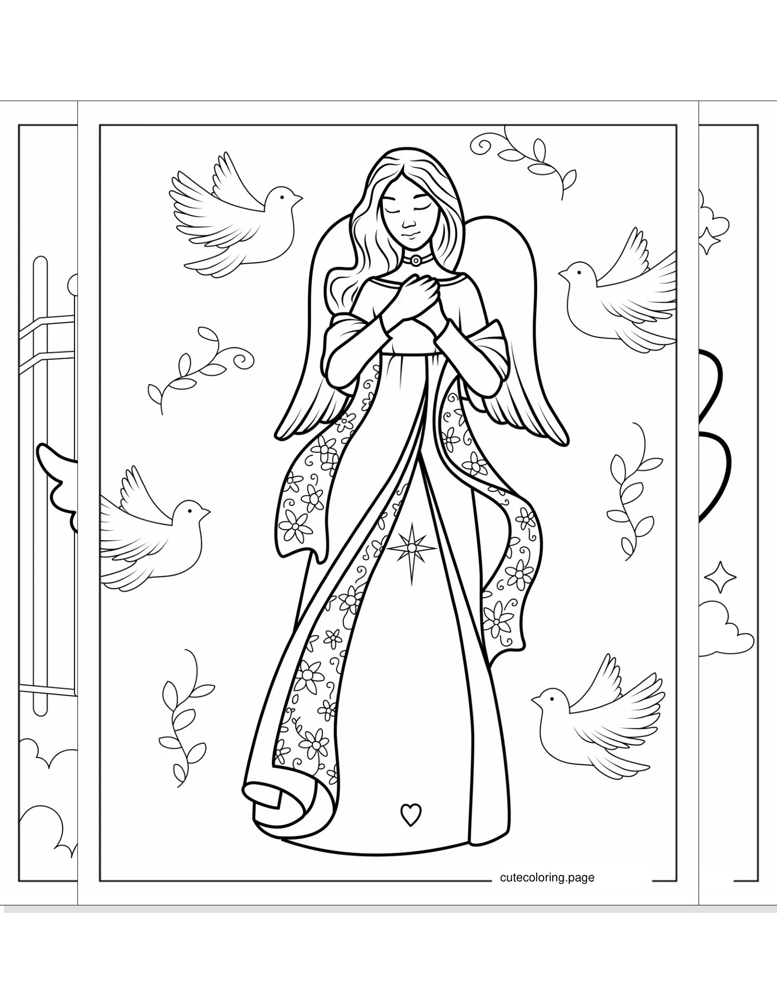 angel coloring pages coloring page