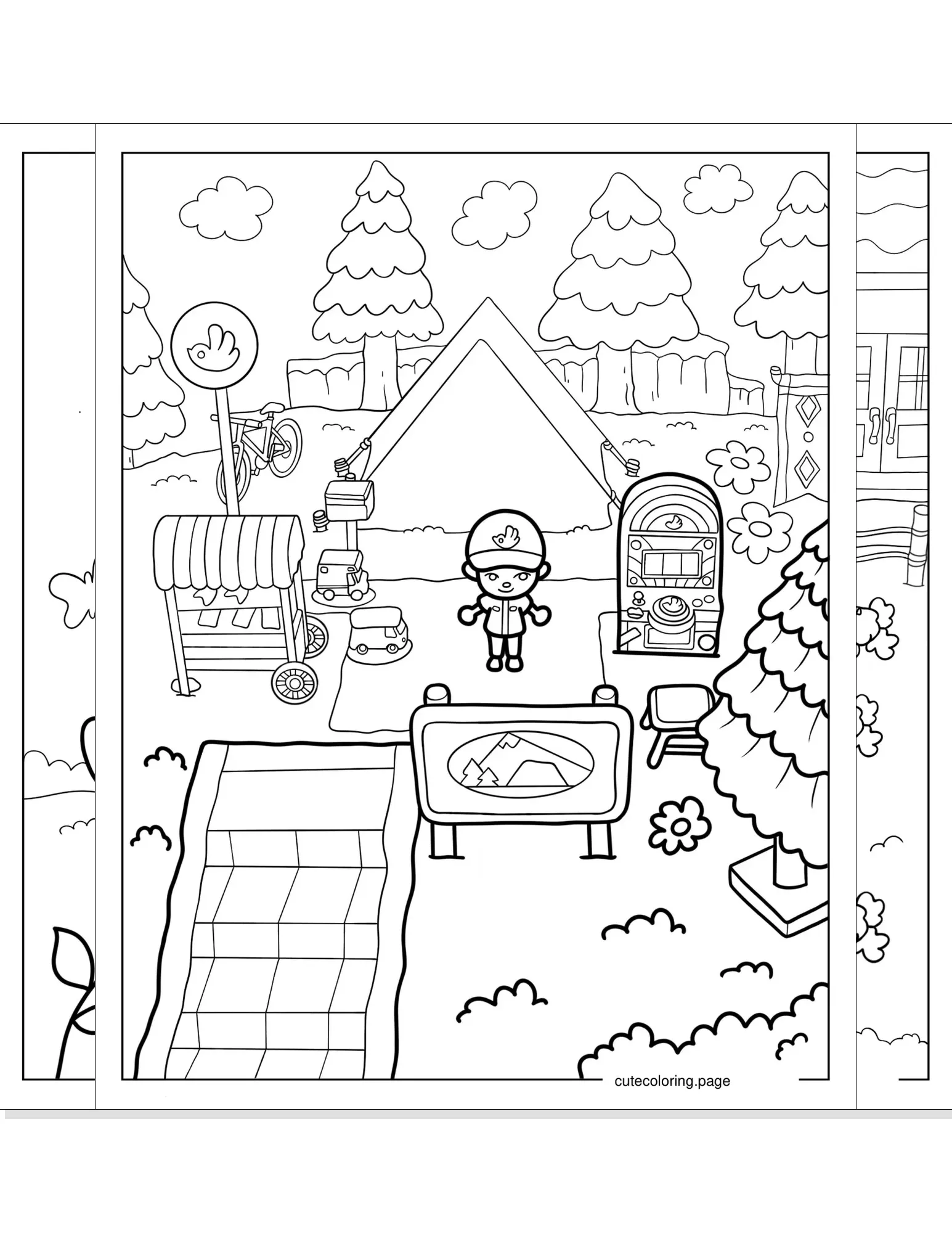 animal crossing coloring pages coloring page