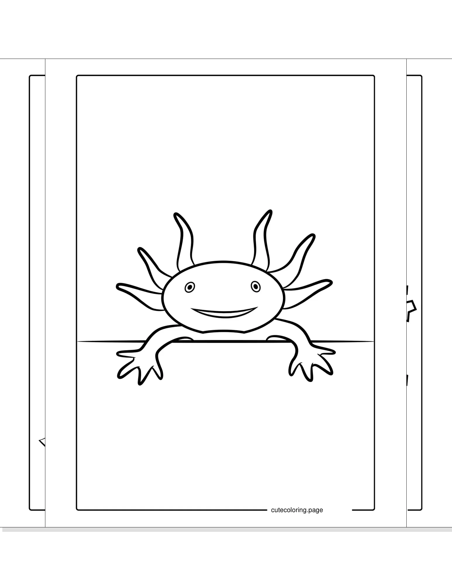 axolotl coloring pages coloring page