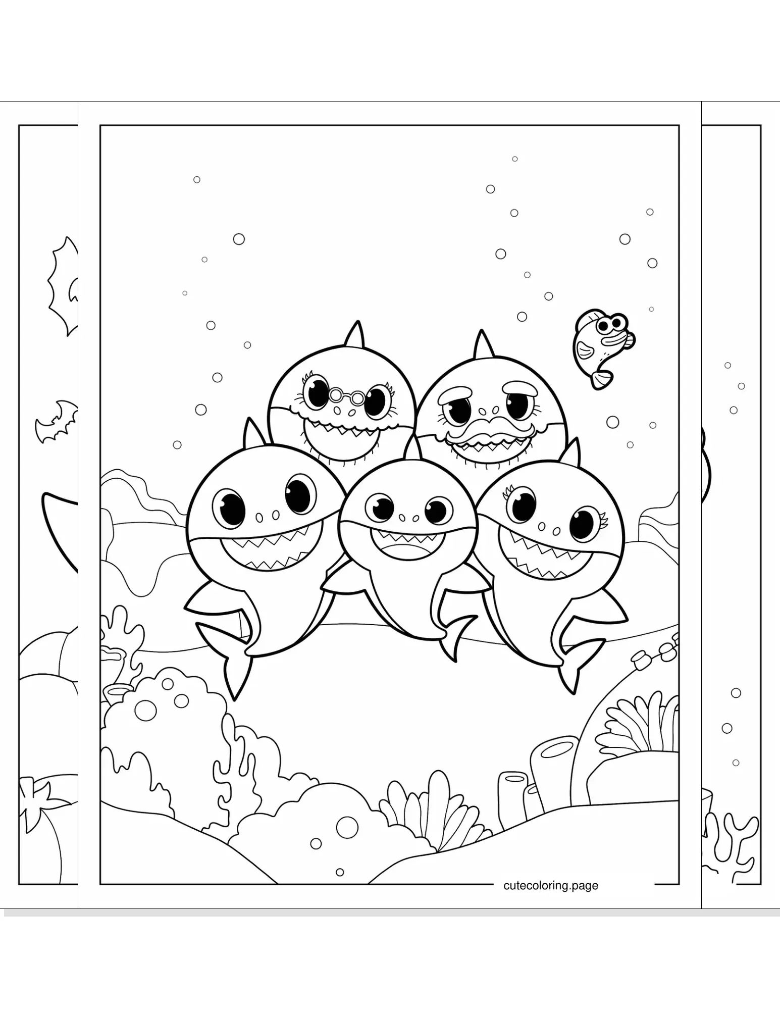 baby shark coloring pages coloring page