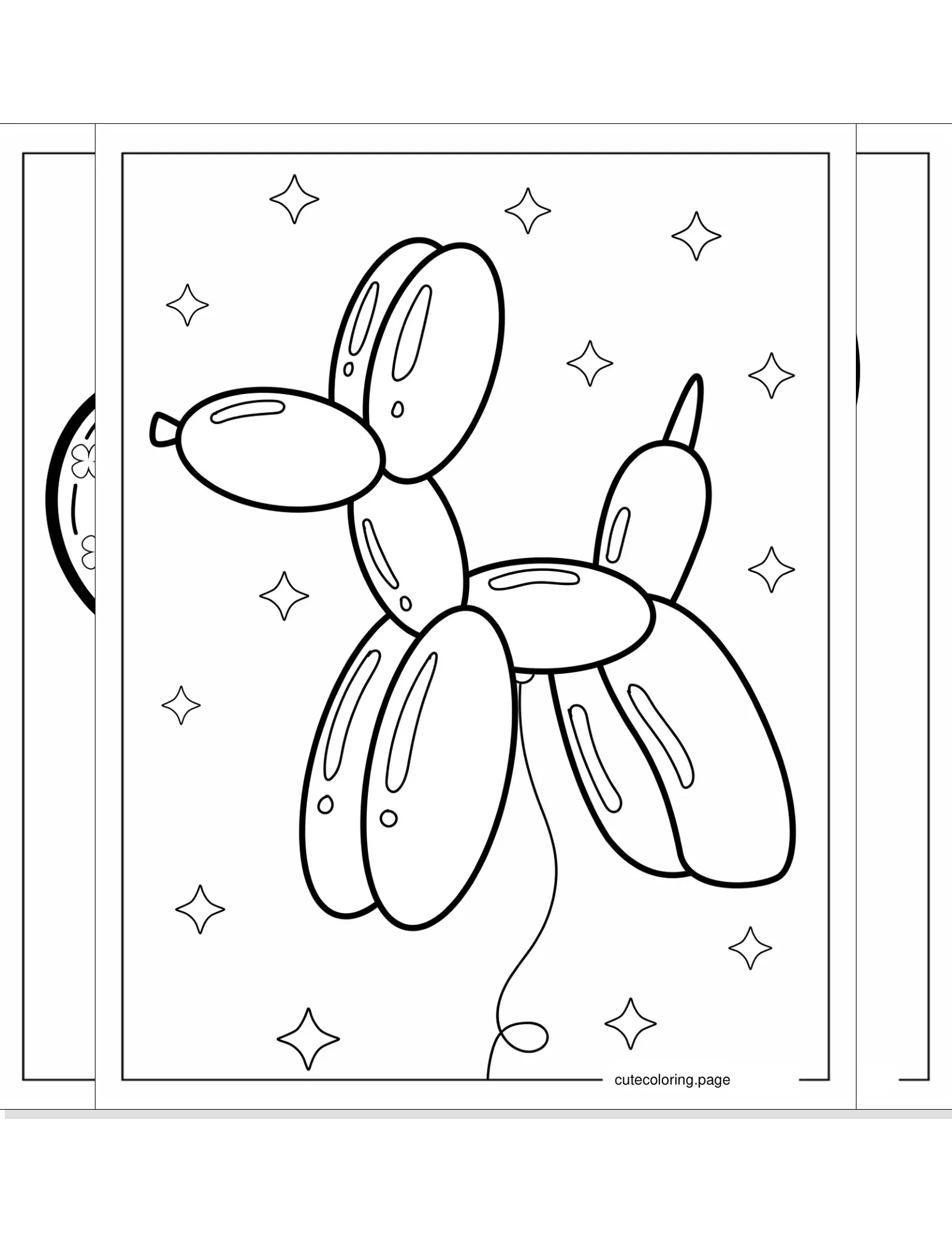 balloon coloring pages coloring page