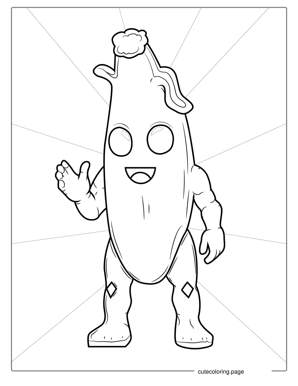 Fortnite Banana Coloring Page coloring page