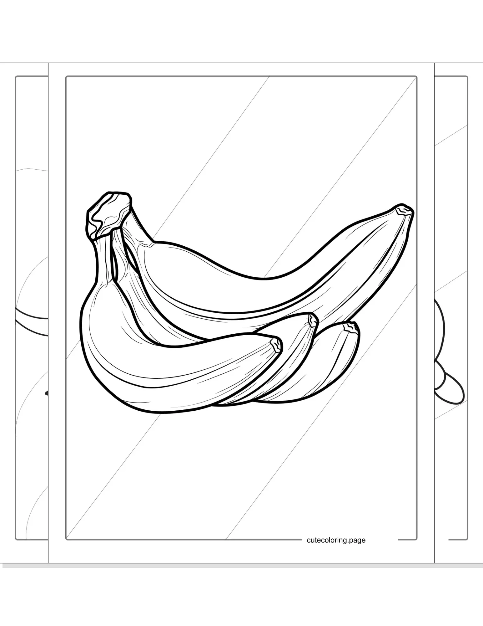 banana coloring pages coloring page