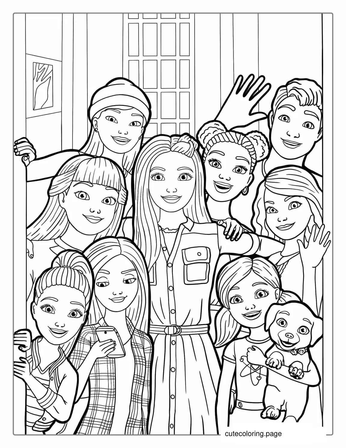 Barbie And Dreamhouse Adventures Coloring Page coloring page