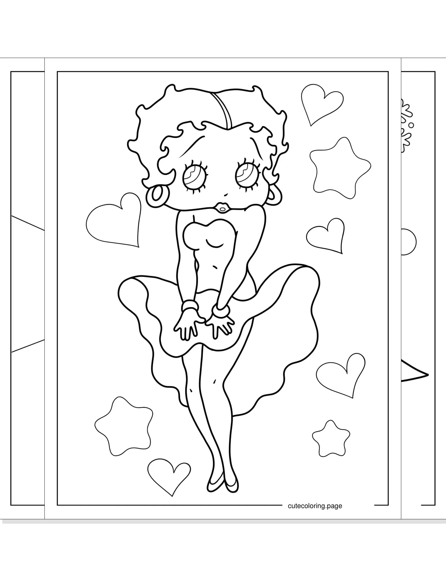 betty boop coloring pages coloring page