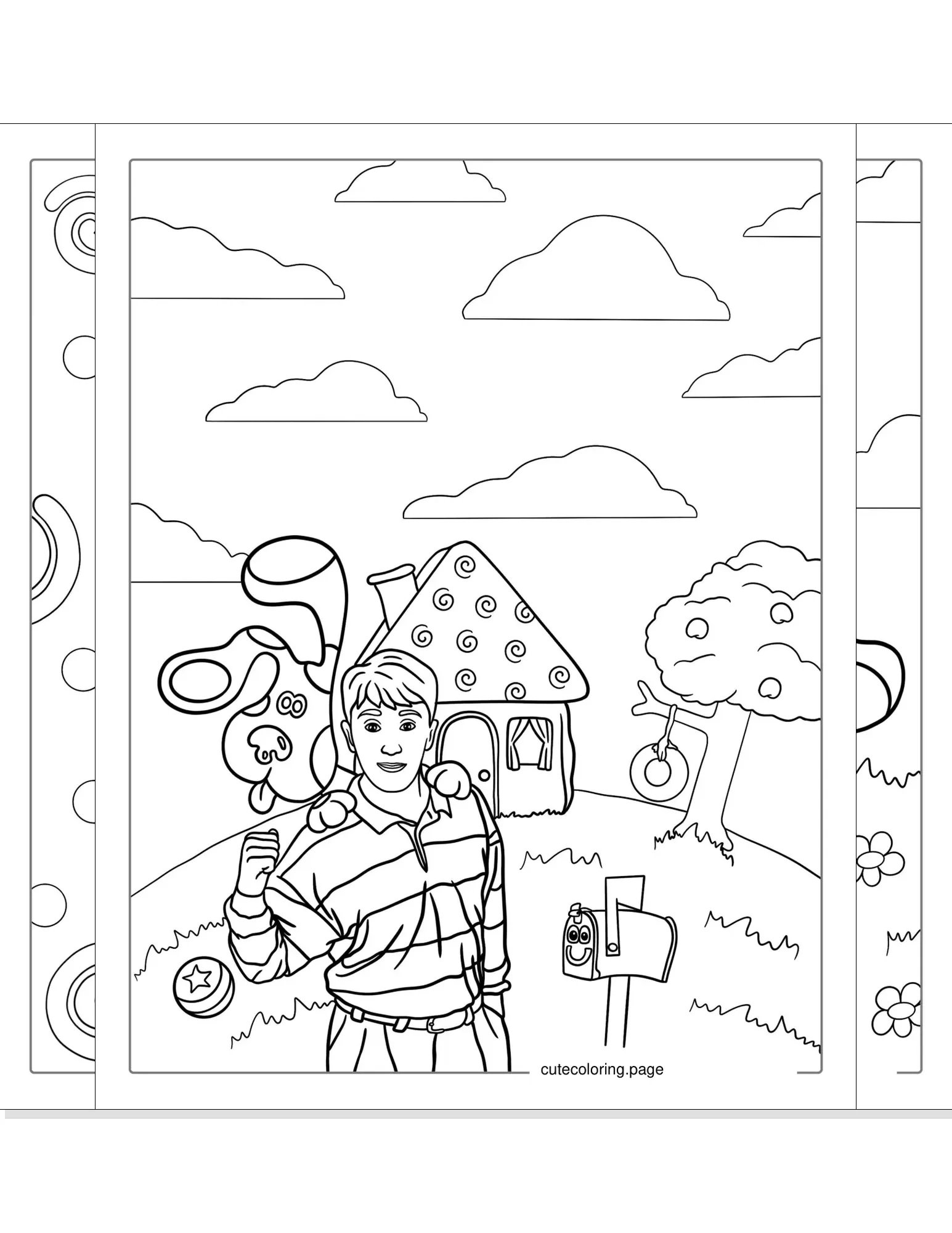 blues clues coloring pages coloring page