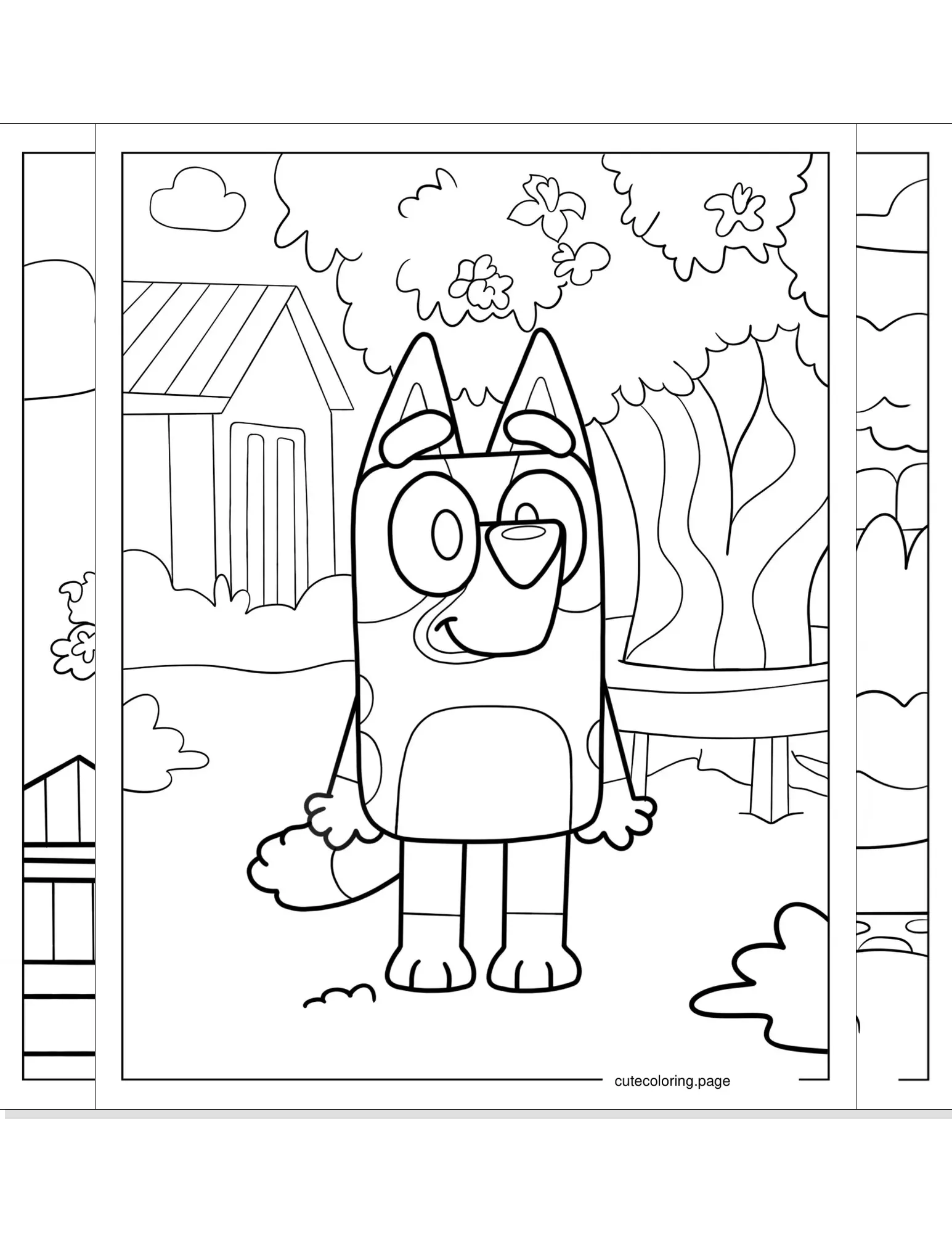 bluey coloring pages coloring page