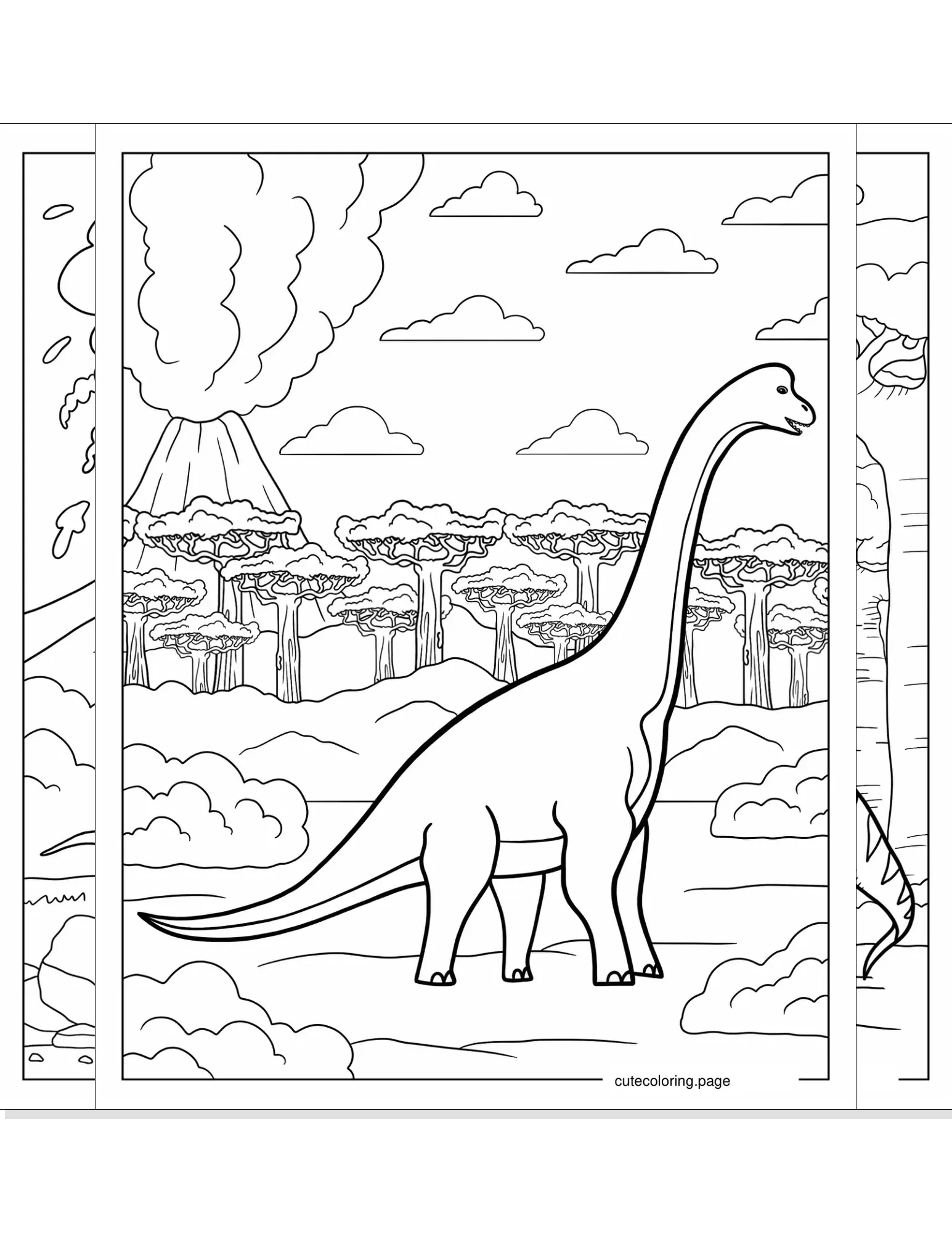 brachiosaurus coloring pages coloring page