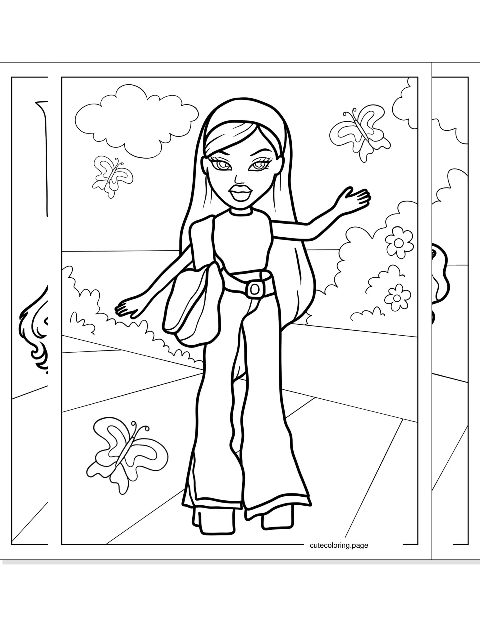 bratz coloring pages coloring page