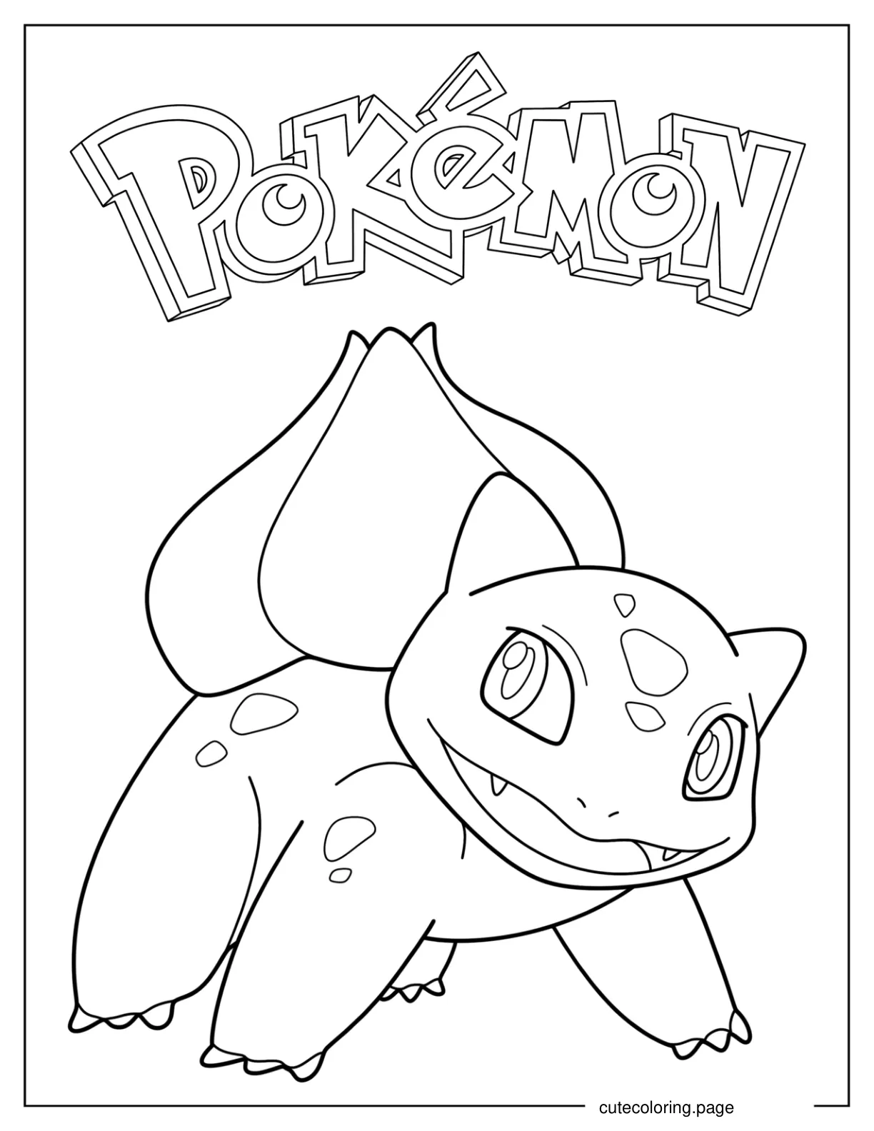 Bulbasaur Pokemon Poster coloring page