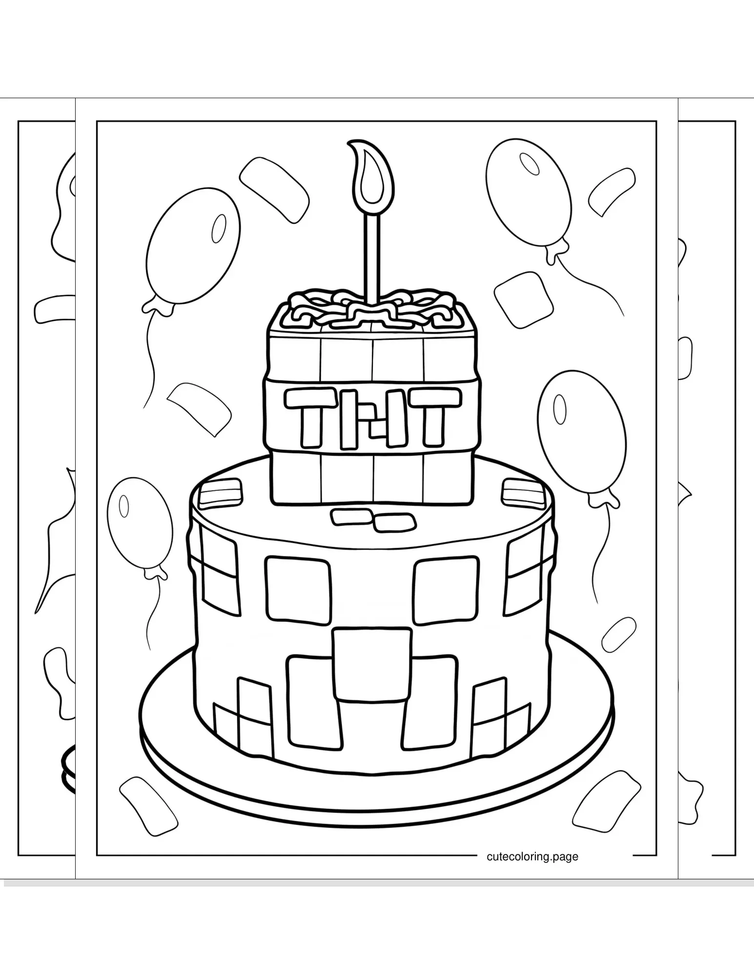 cake coloring pages coloring page