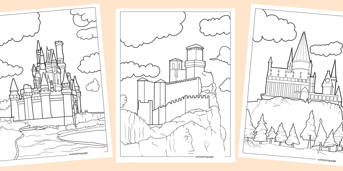 castle-coloring-pages