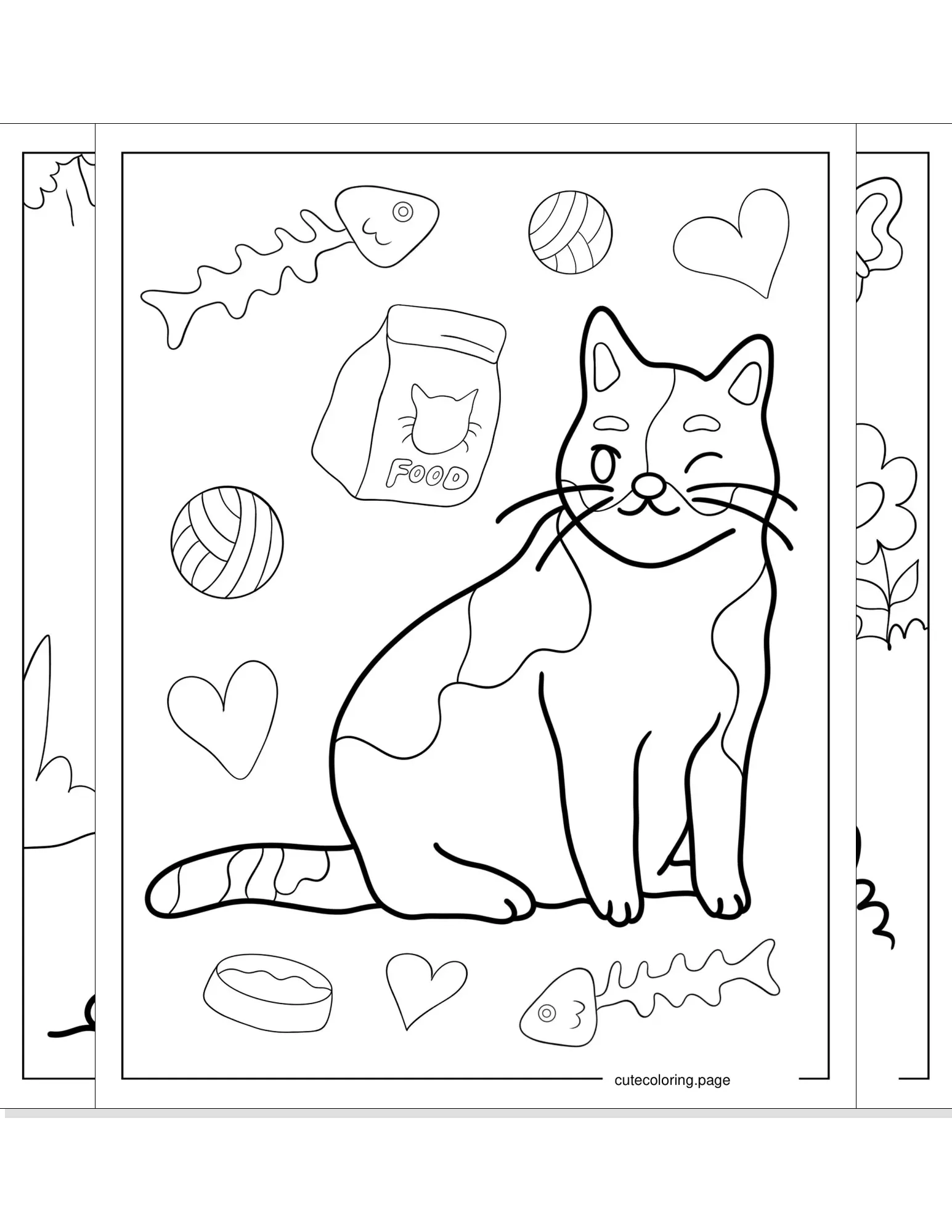 cat coloring pages coloring page