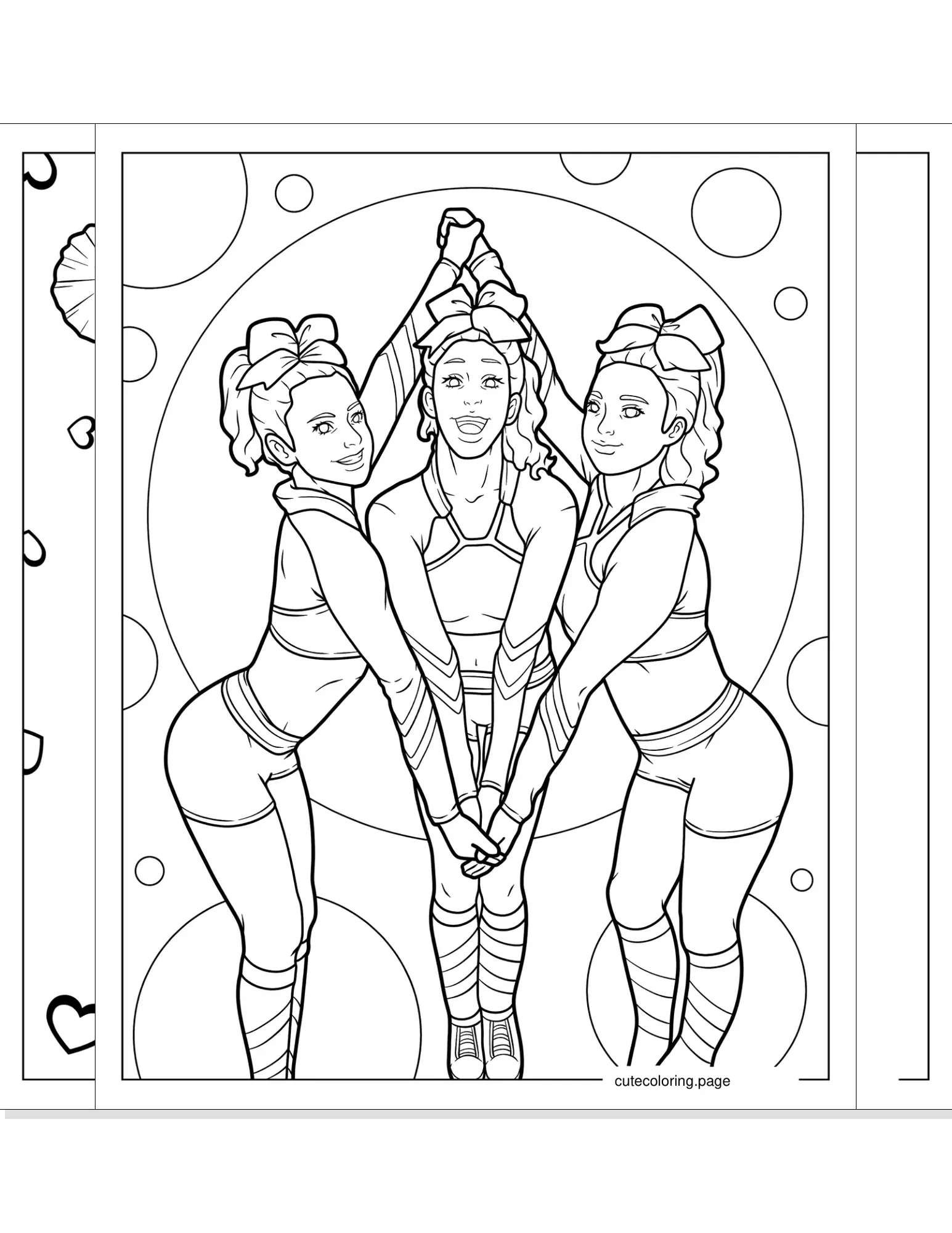 cheerleading coloring pages coloring page