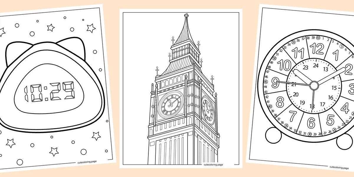 clock-coloring-pages