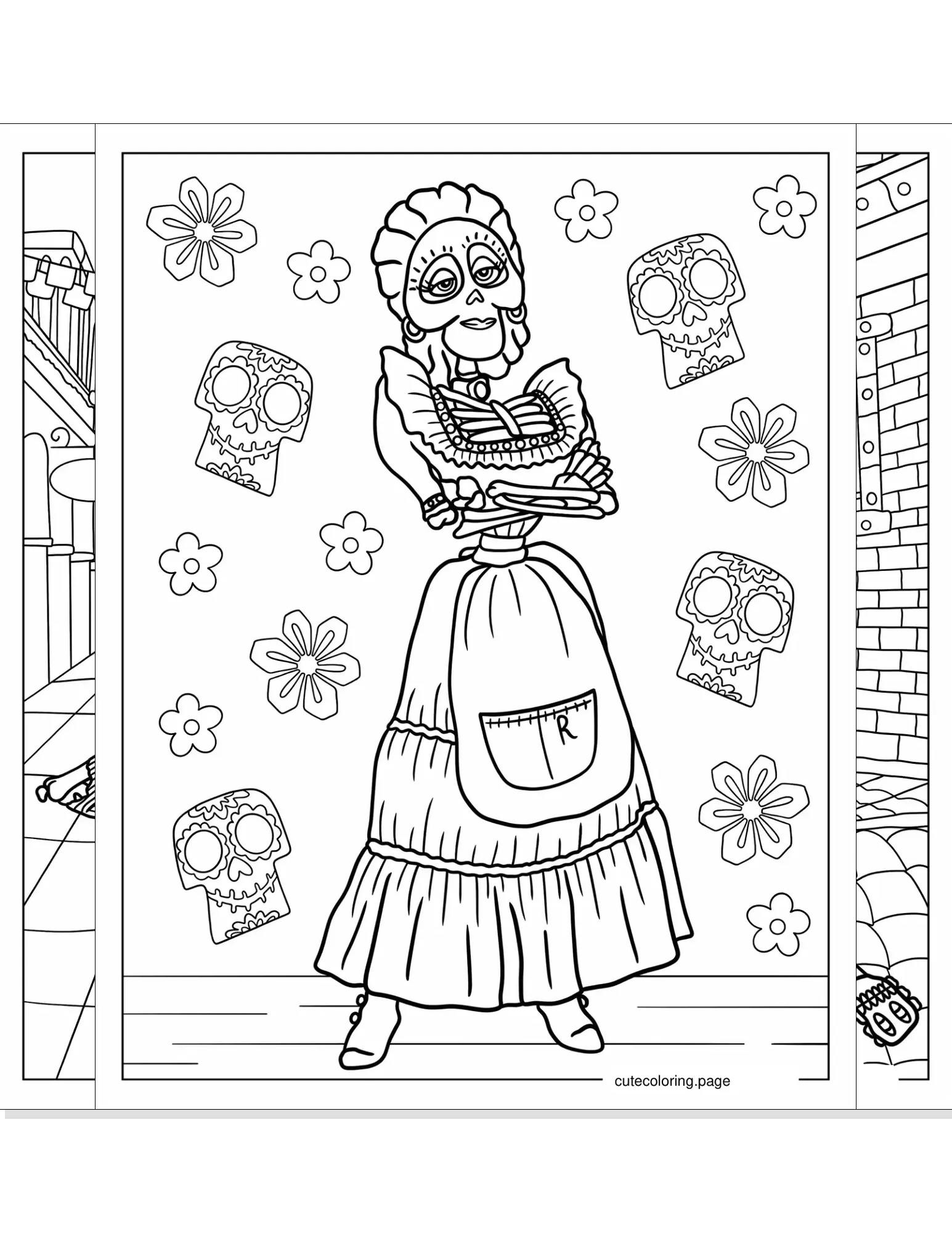 coco coloring pages coloring page