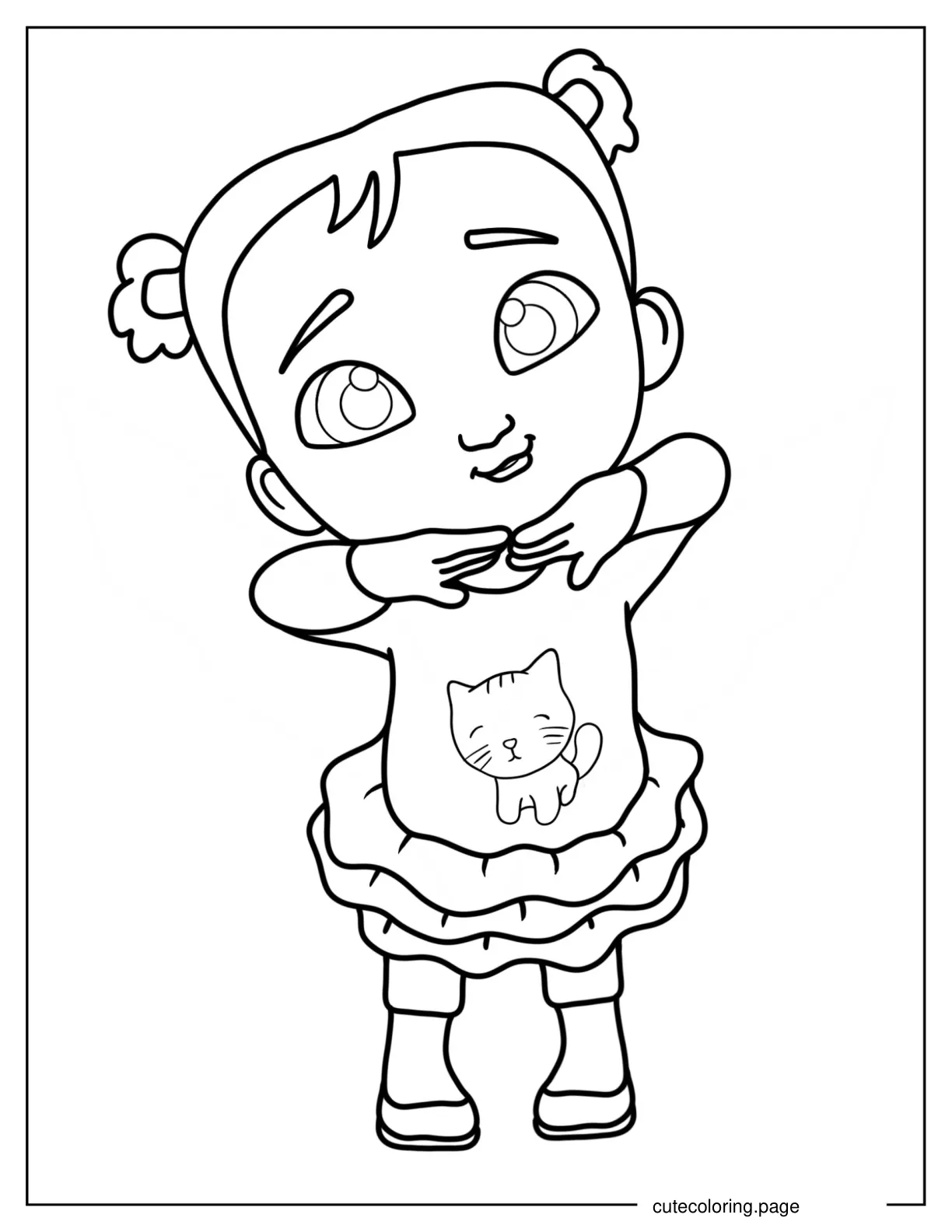 Cute Cece Coloring Page For Preschoolers coloring page