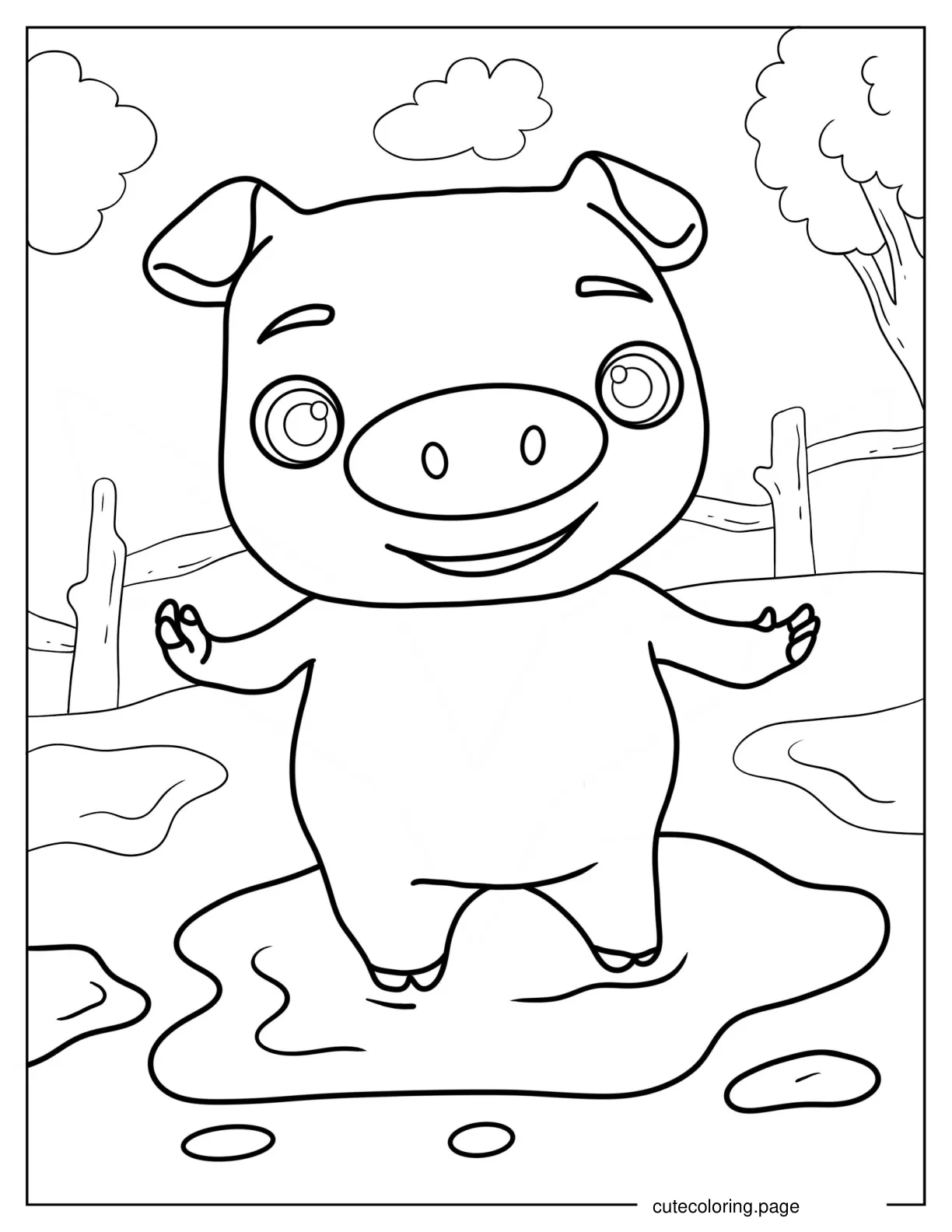 Happy Pepe Coloring Page coloring page