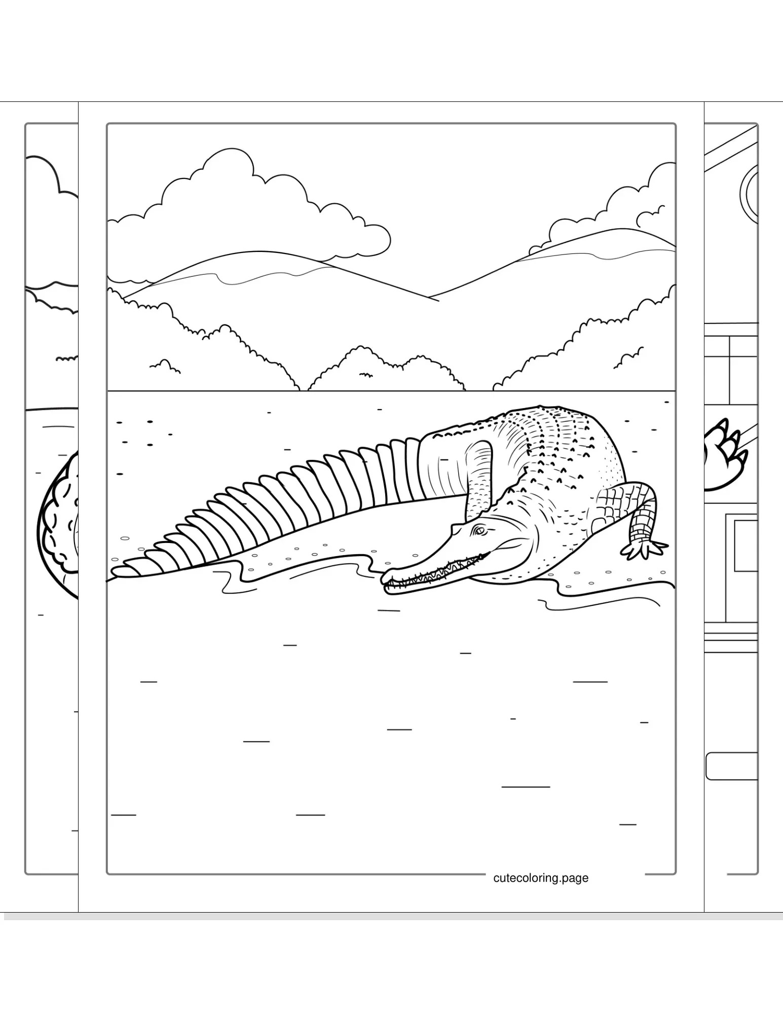 crocodile coloring pages coloring page