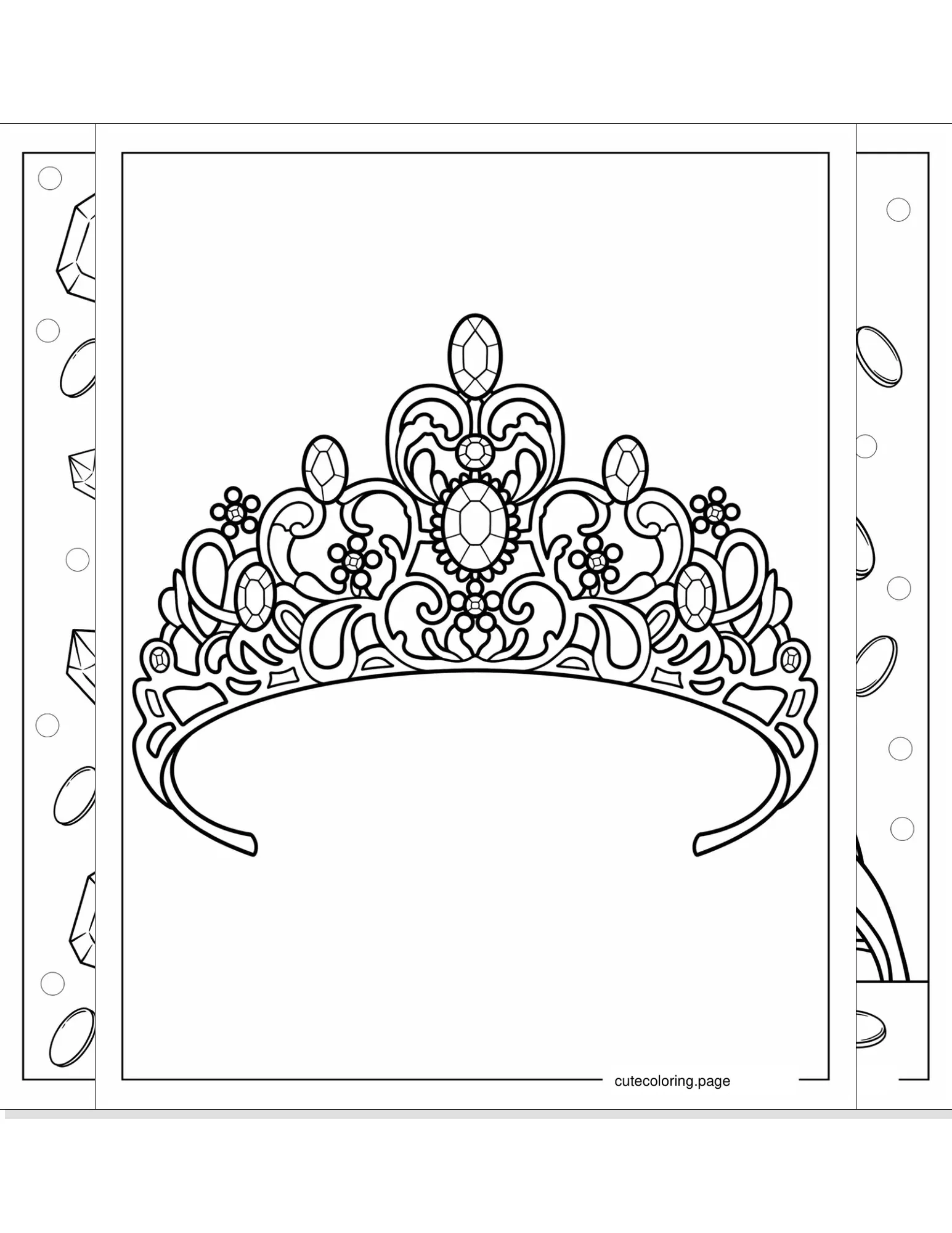 crown coloring pages coloring page