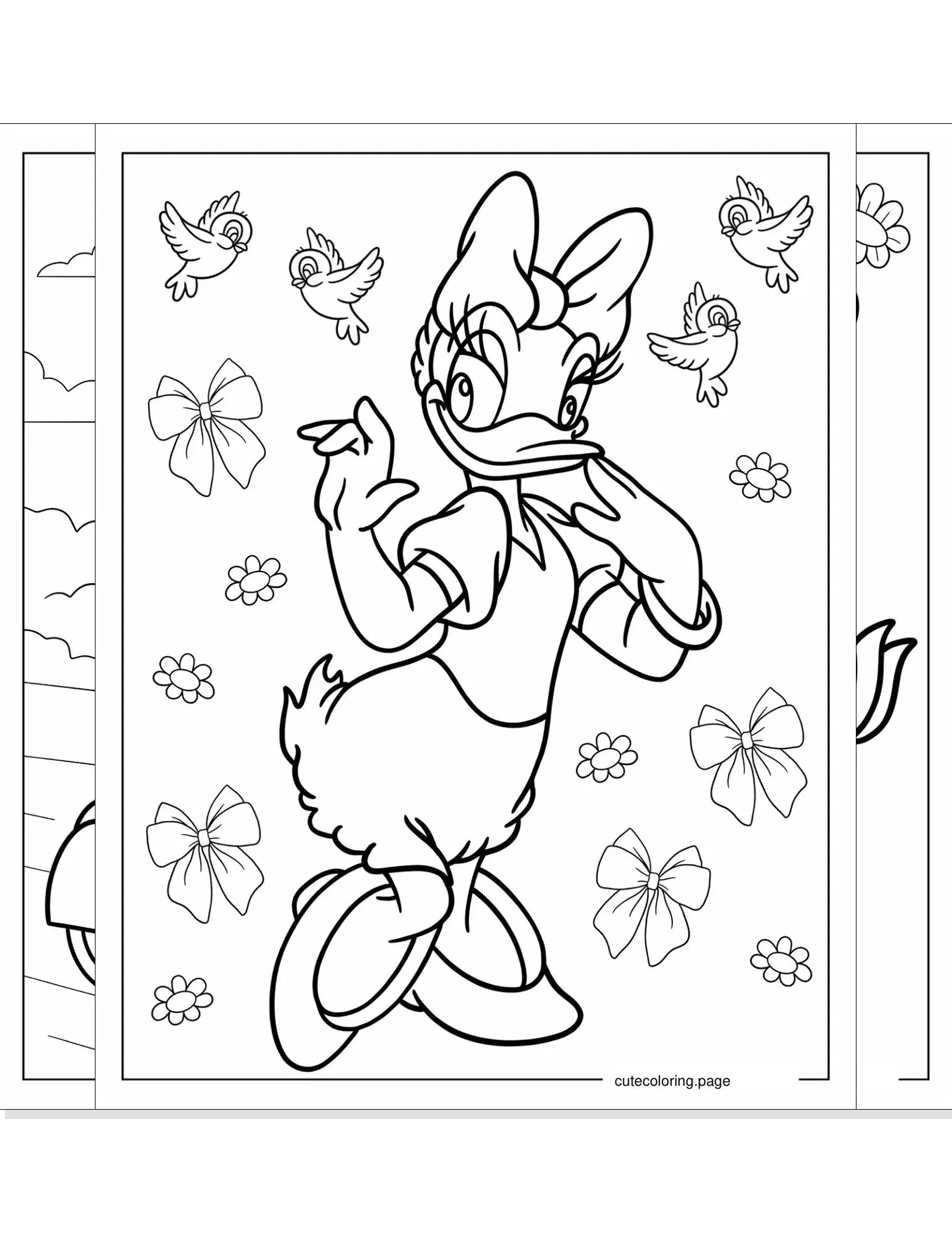 daisy duck coloring pages coloring page