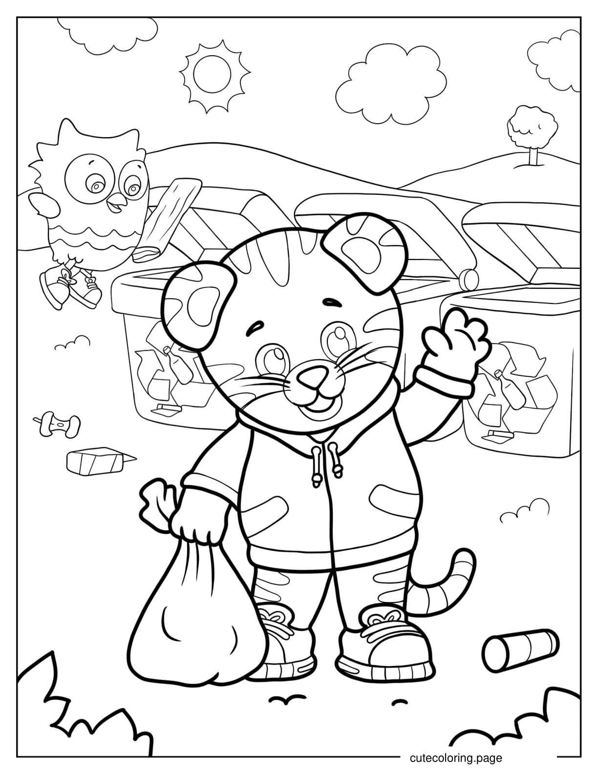 Daniel Tiger_s Neighborhood Loot Bags coloring page