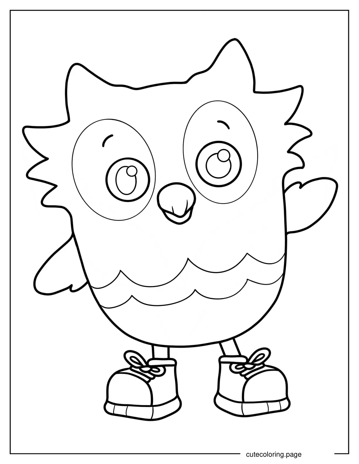 O The Owl Coloring Sheet For Preschoolers coloring page