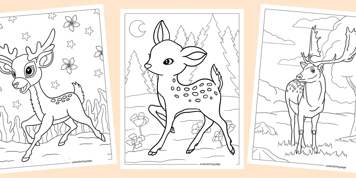 deer-coloring-pages