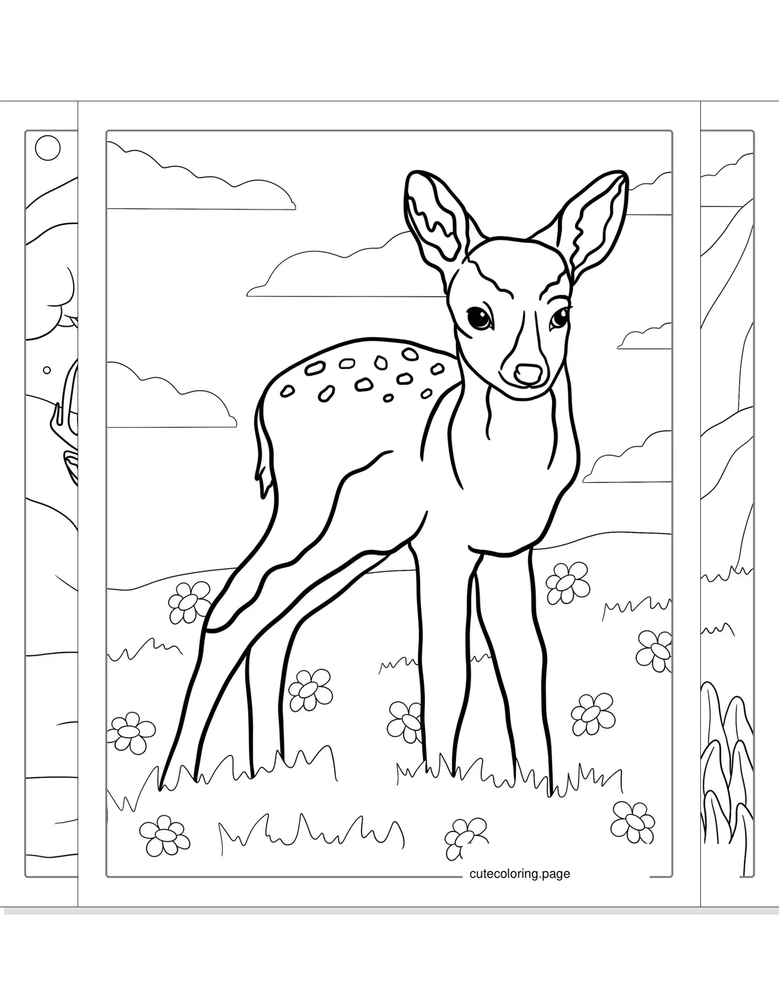 deer coloring pages coloring page