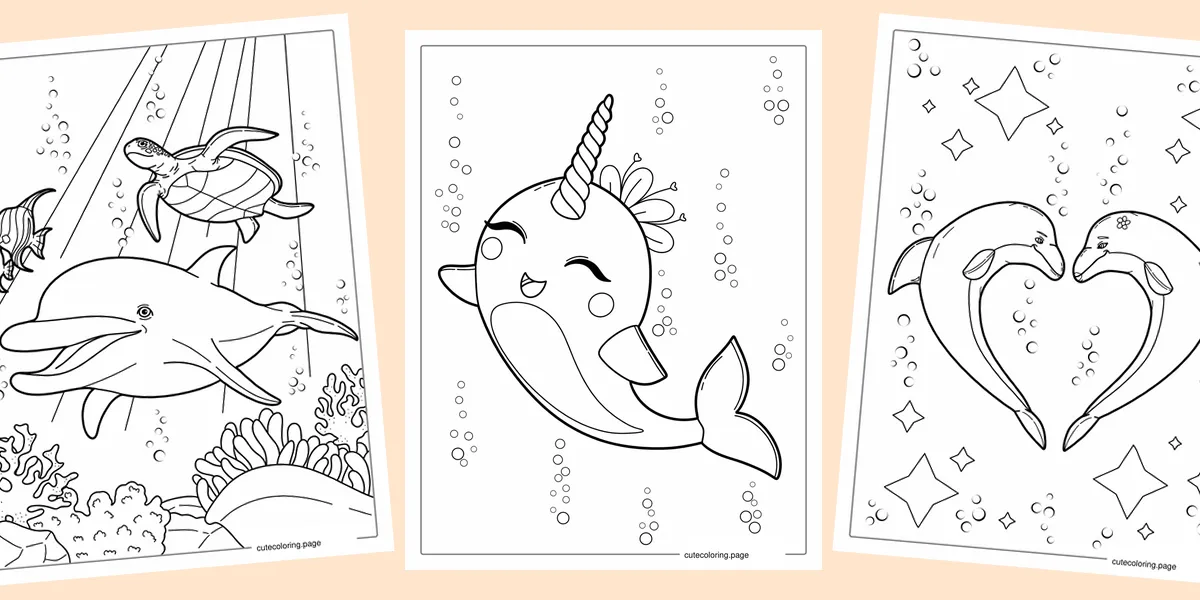 dolphin-coloring-pages