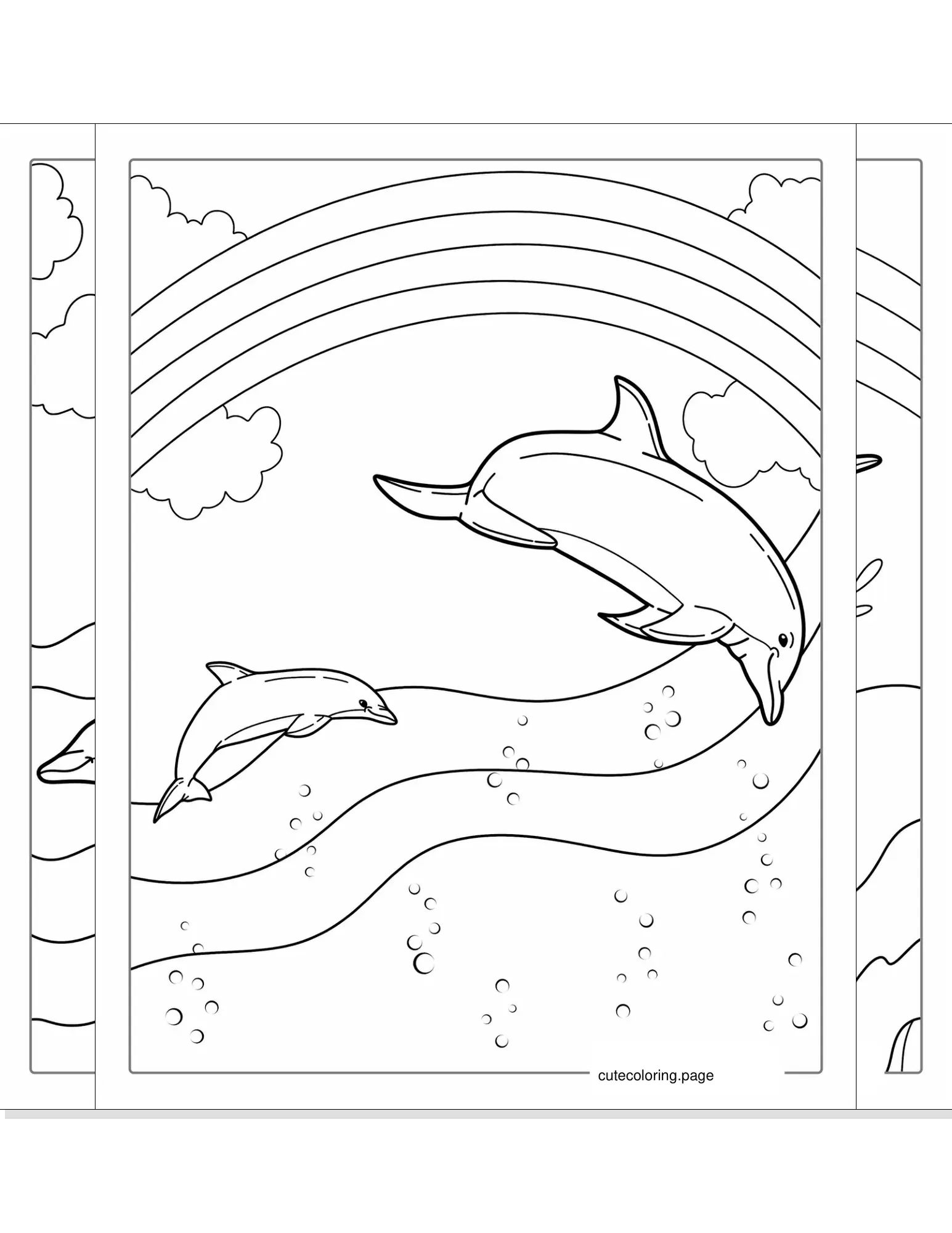 dolphin coloring pages coloring page