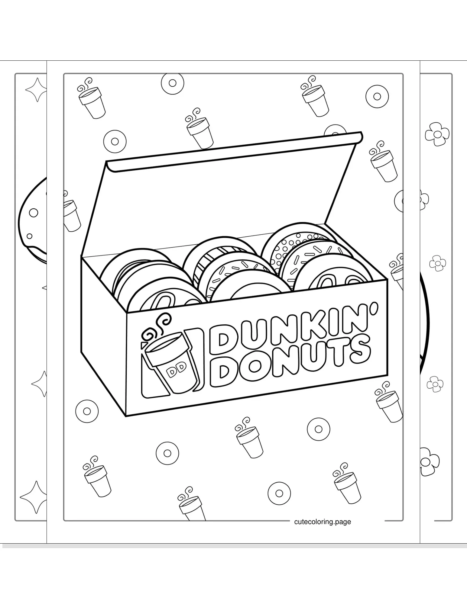 donut coloring pages coloring page