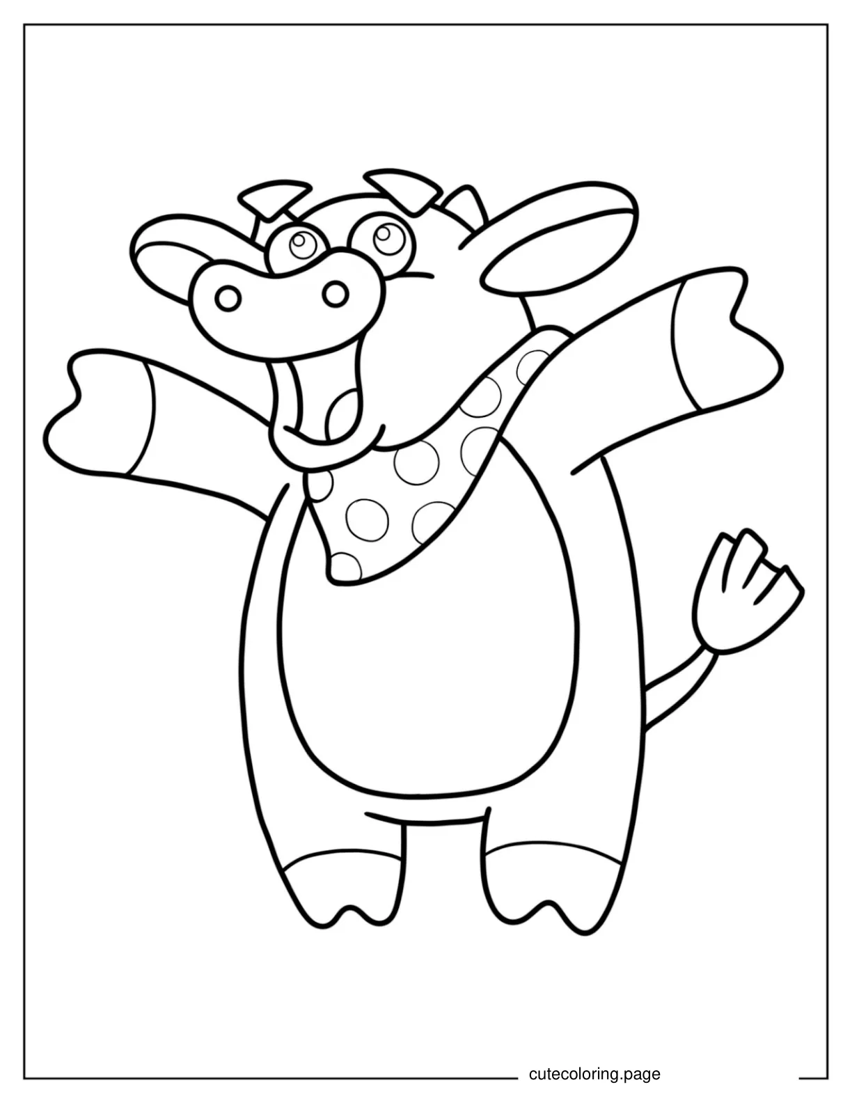 Benny The Cow From Dora The Explorer To Color coloring page