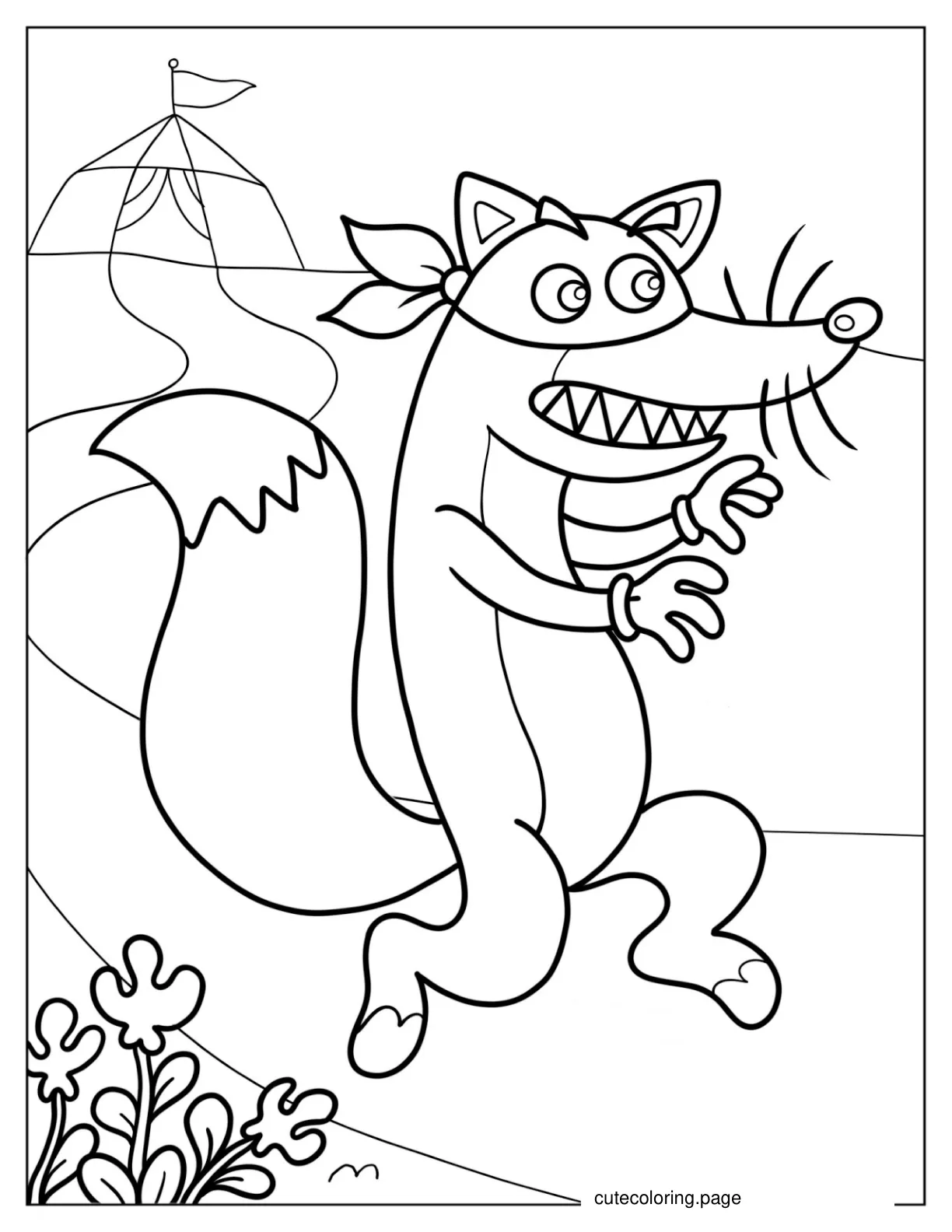 Coloring Page Of Swiper From Dora The Explorer coloring page