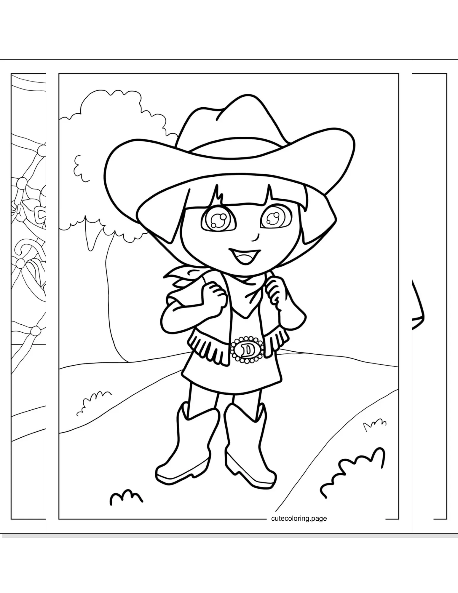 dora the explorer coloring pages coloring page