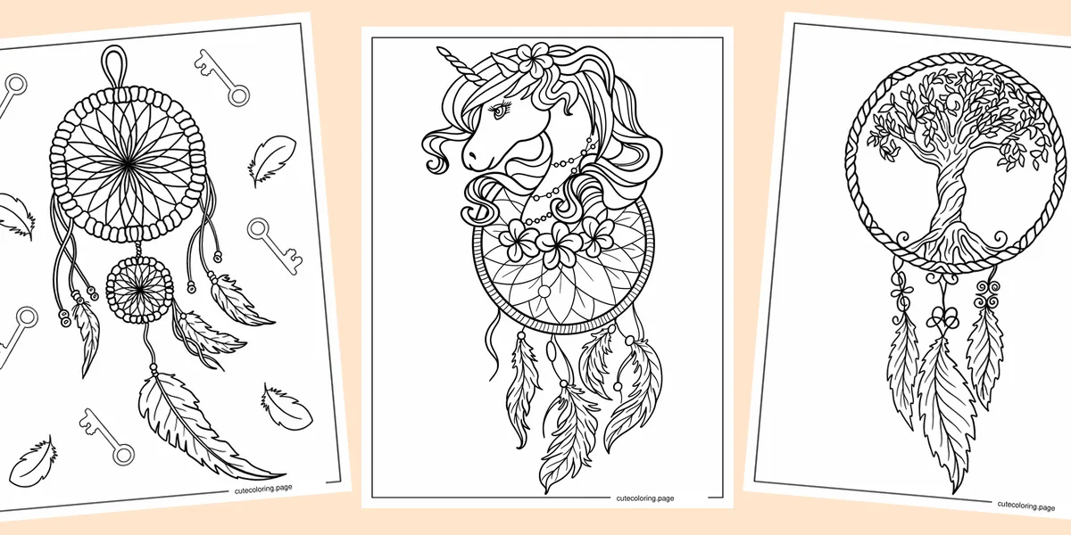 dreamcatcher-coloring-pages