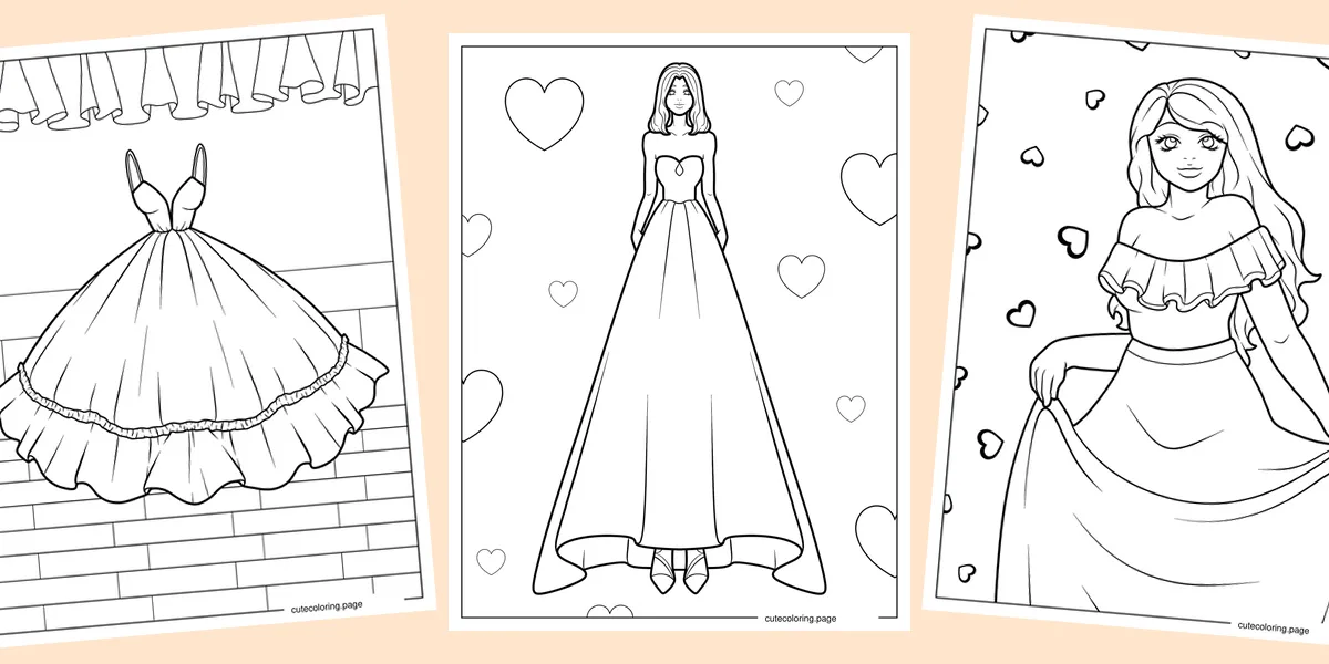 dress-coloring-pages