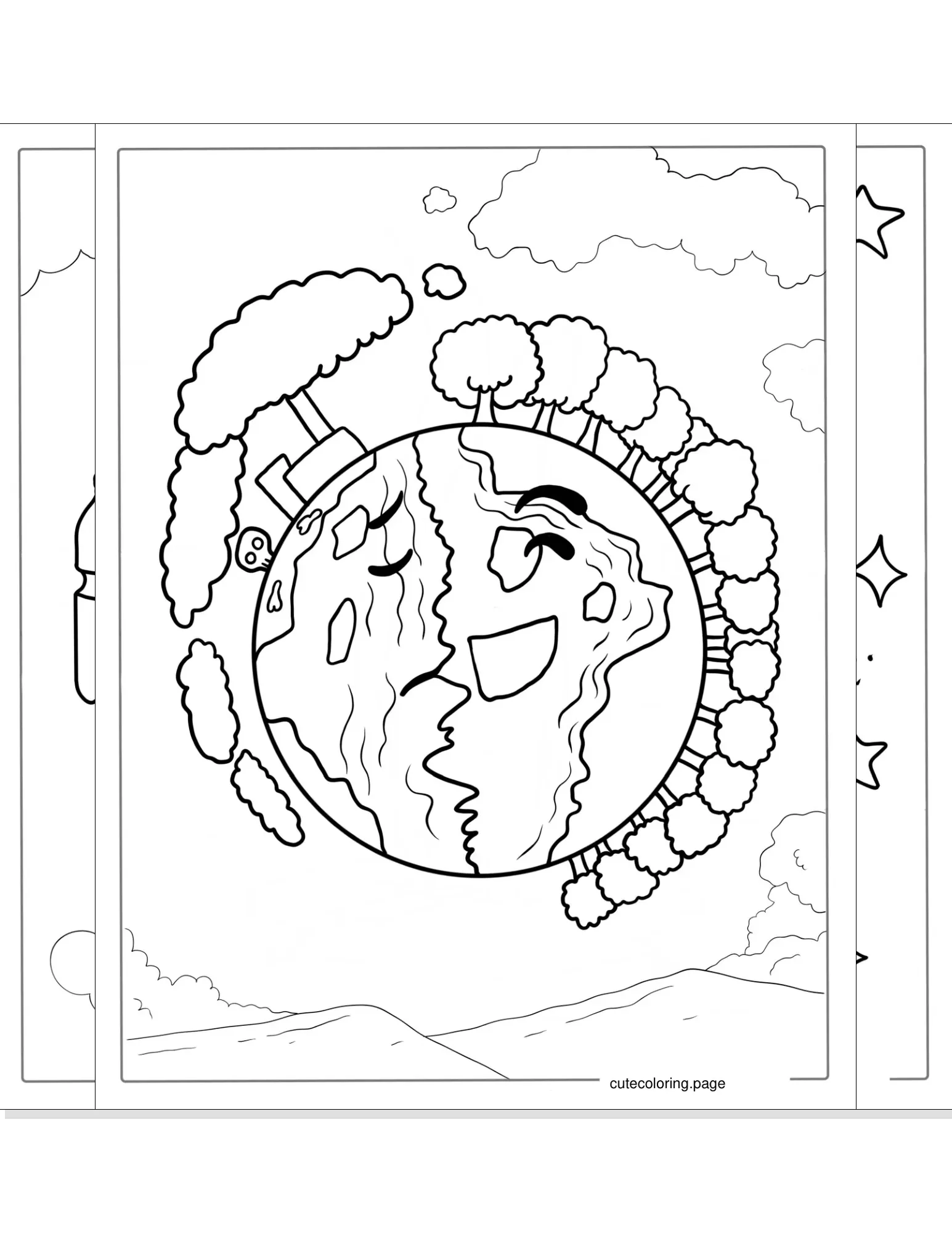 earth coloring pages coloring page