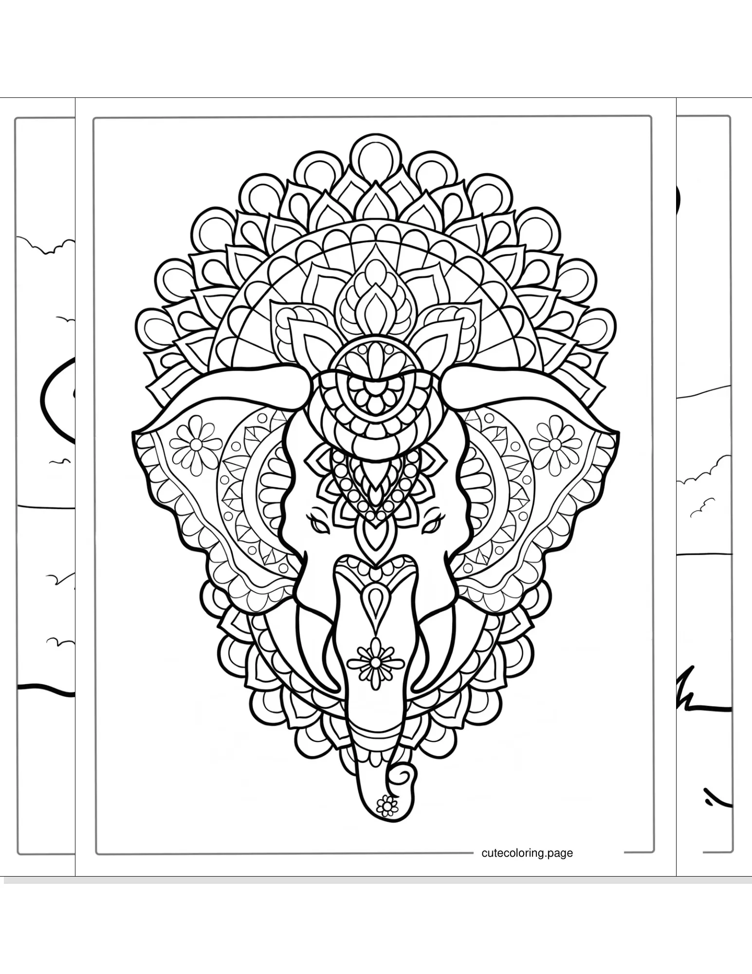 elephant coloring pages coloring page