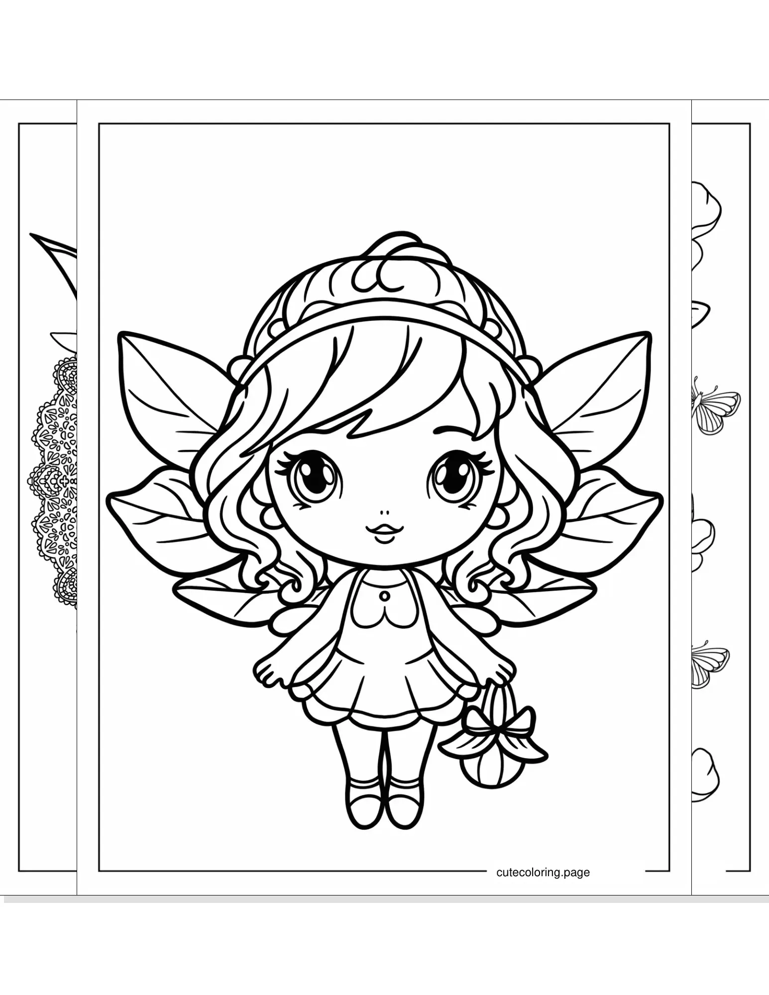 fairy coloring pages coloring page