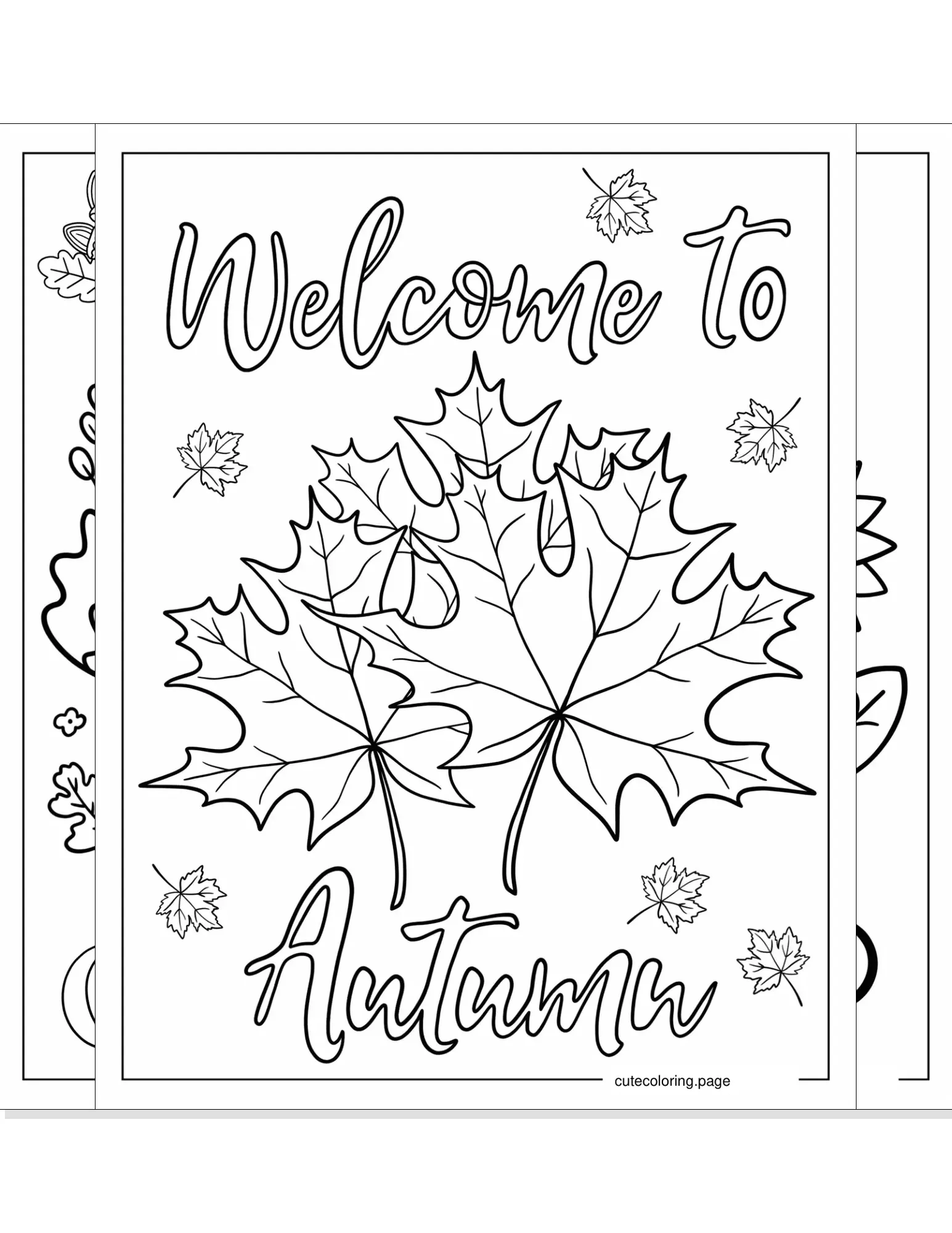 fall coloring pages coloring page