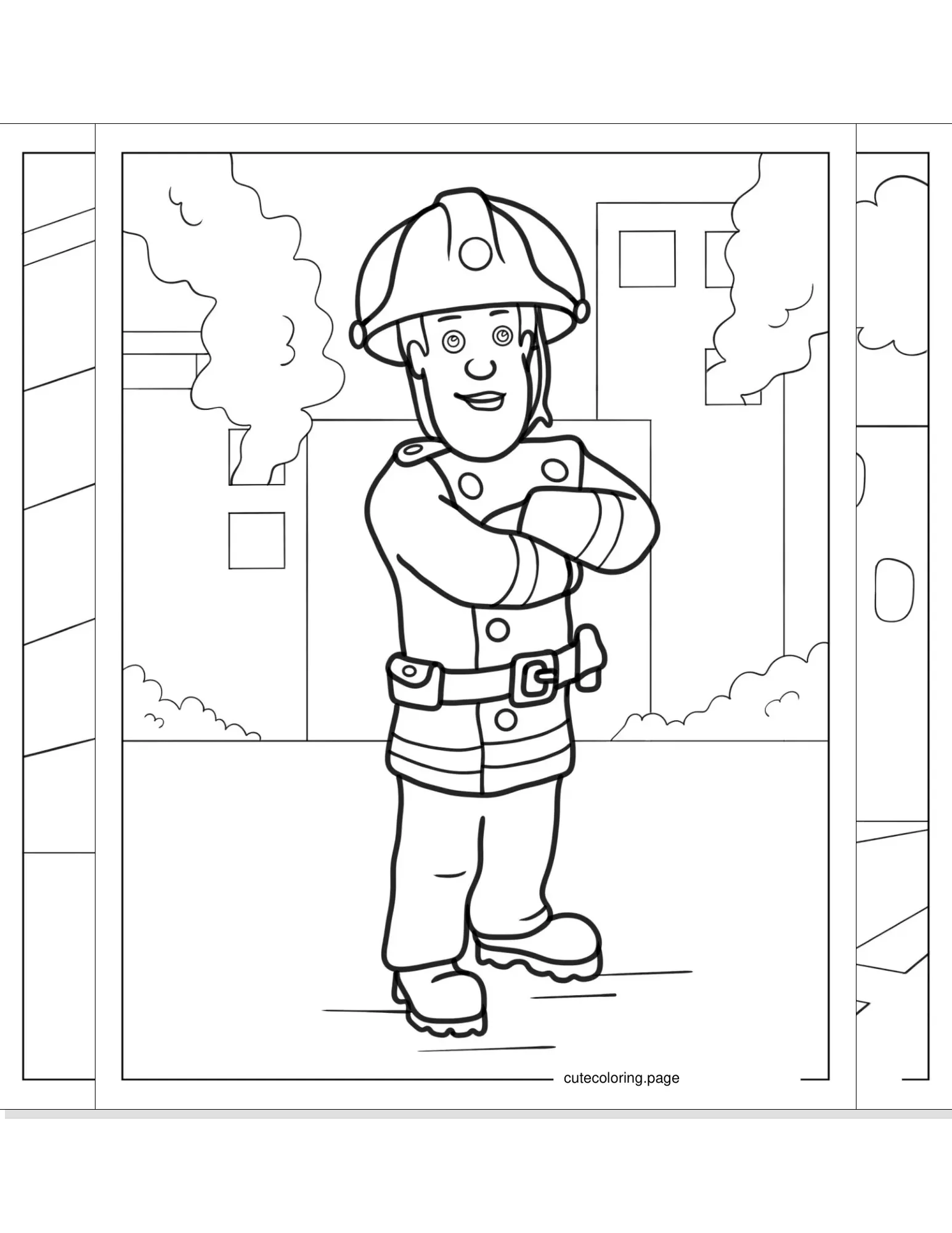 firefighter coloring pages coloring page