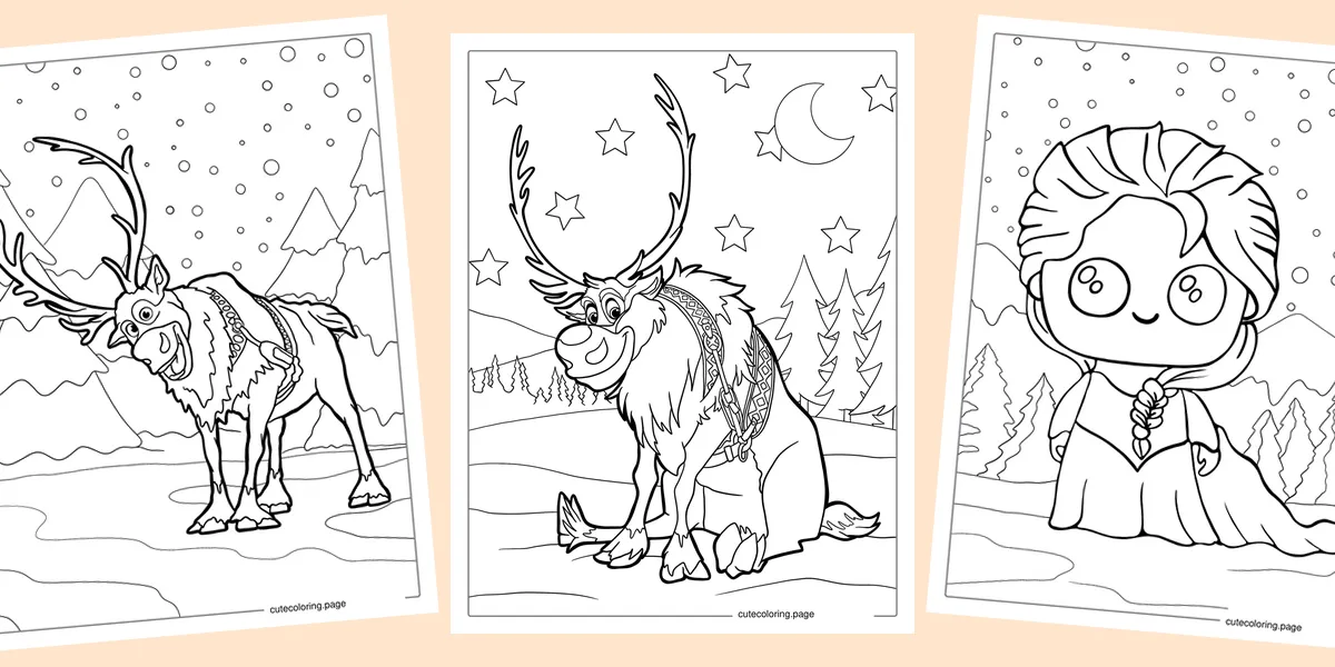 frozen-coloring-pages