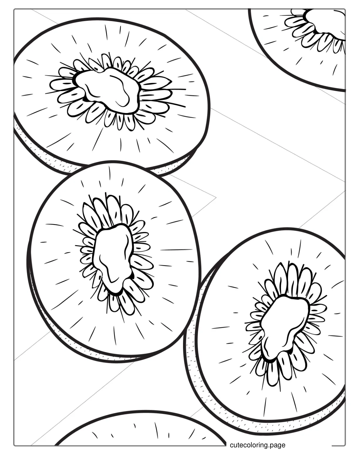 Kiwi Fruit Coloring Page coloring page