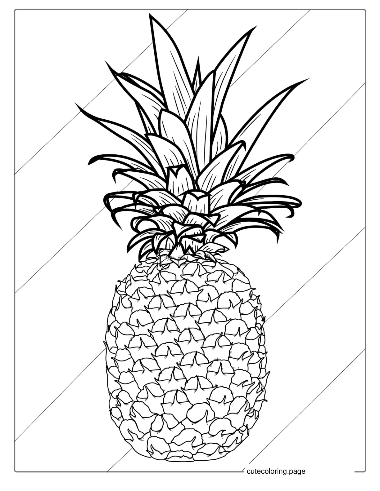 Pineapple Coloring Page coloring page