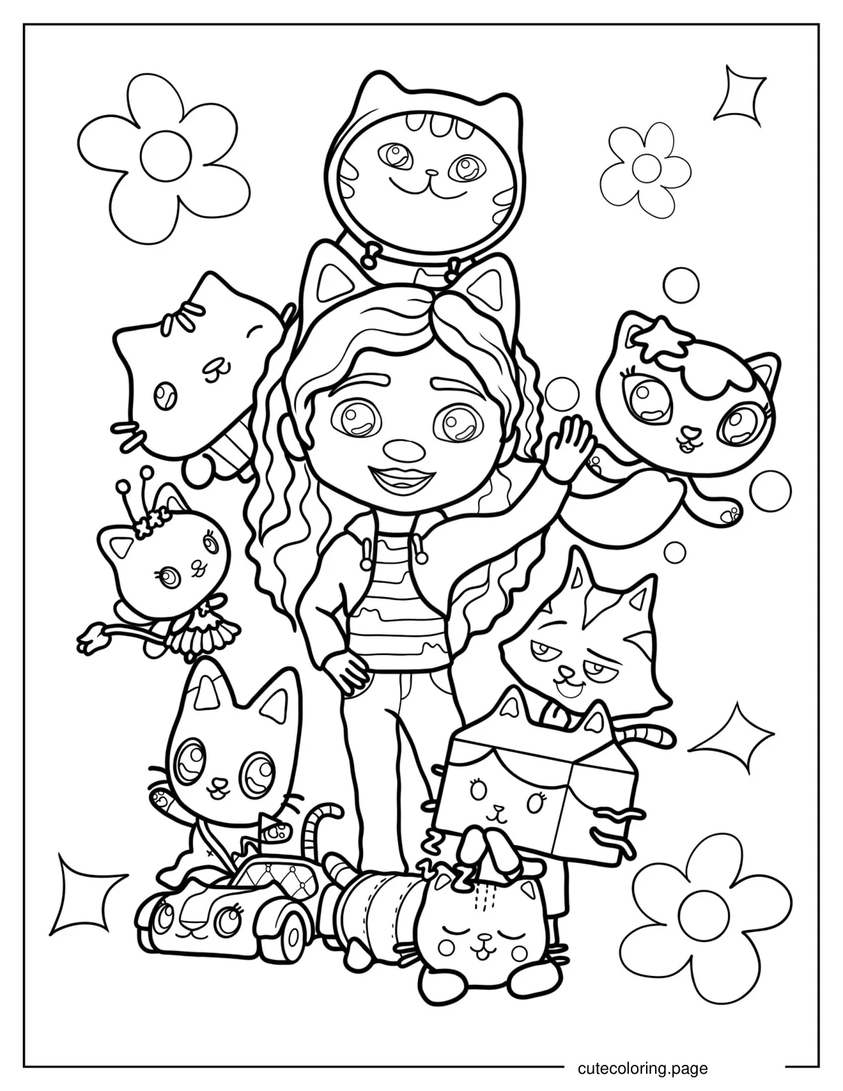 Coloring Page Of Gabby_s Dollhouse Poster coloring page