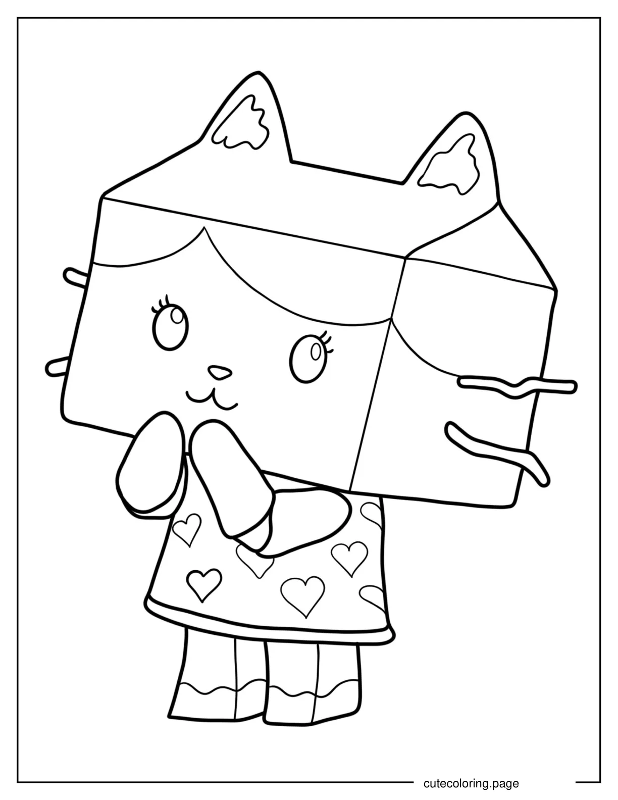 Cute Mama Box Coloring Page coloring page